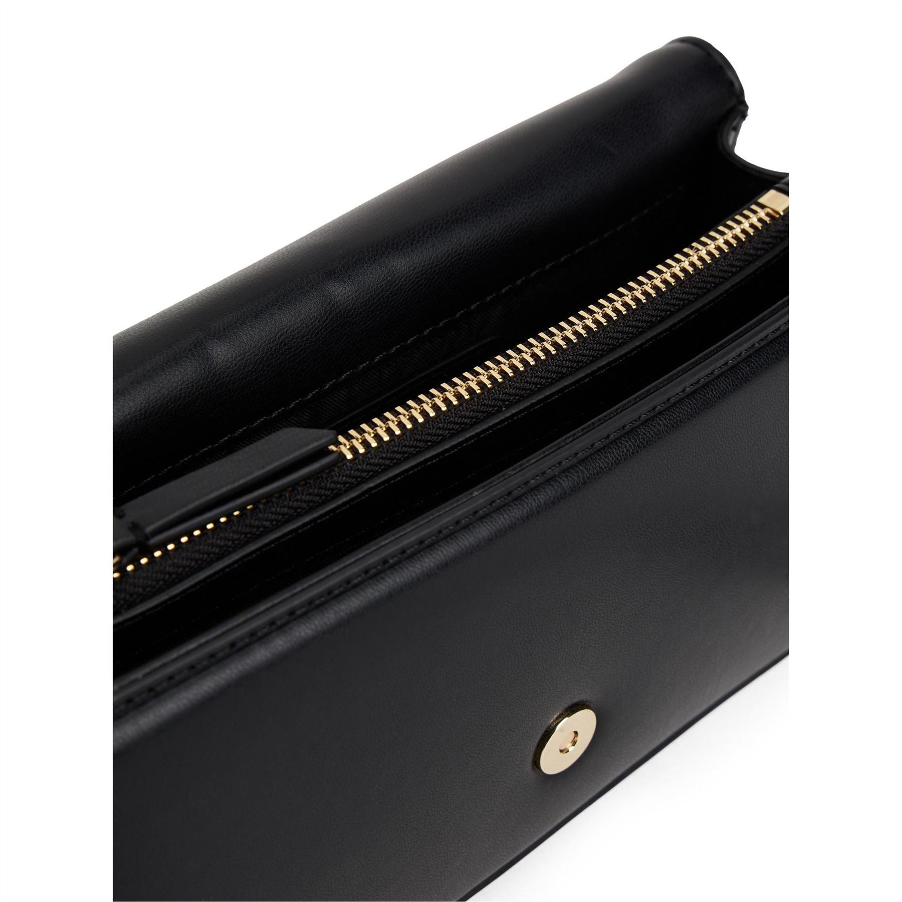 Tommy Hilfiger Icon Shoulder Baguette Bag with Gold Tone Hardware