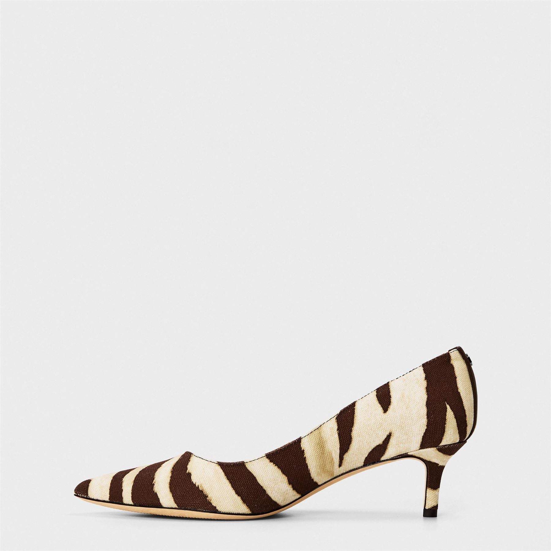 Lauren by Ralph Lauren Adrienne Zebra Patterned Stiletto Heel Pumps