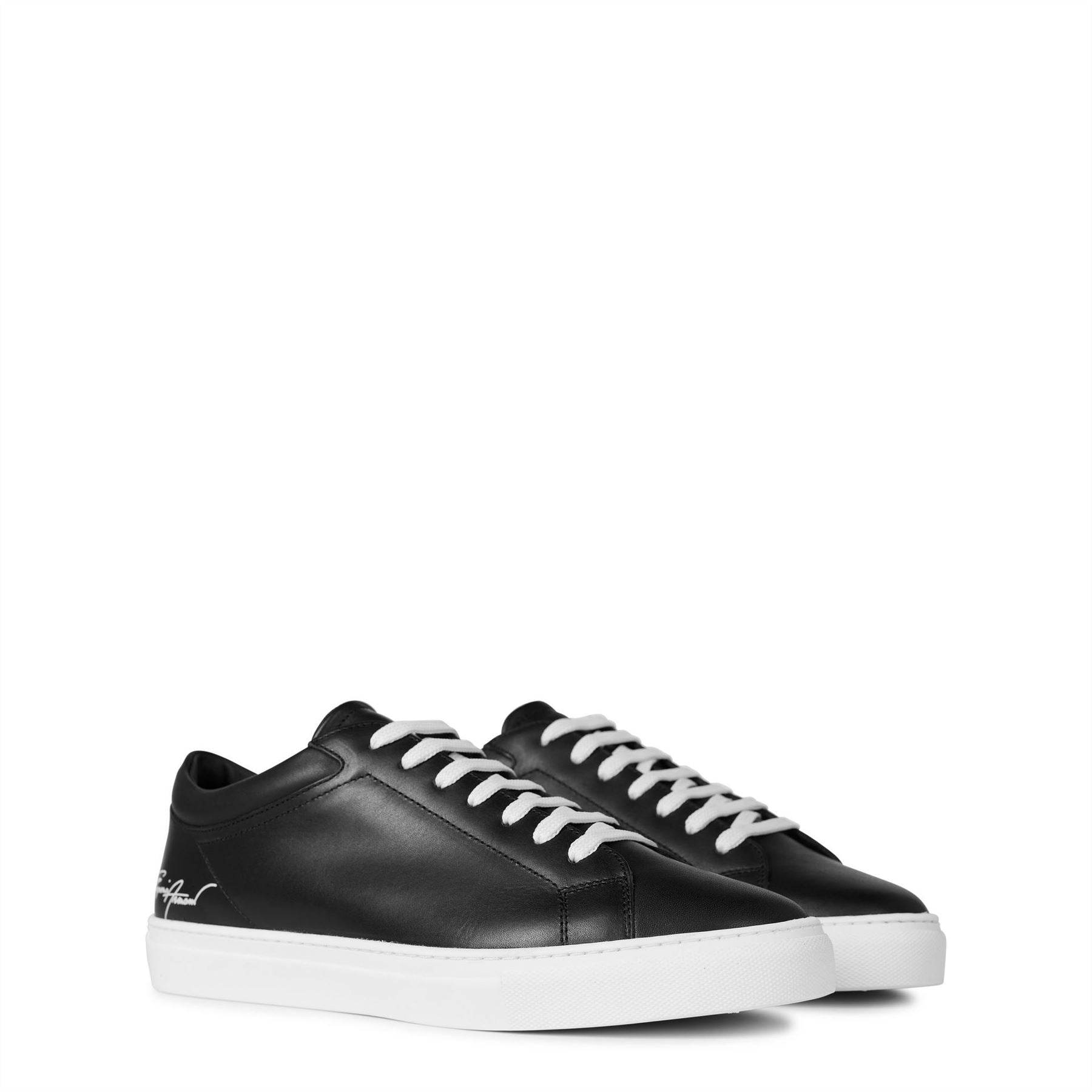 Emporio Armani Leather Low Top Trainers