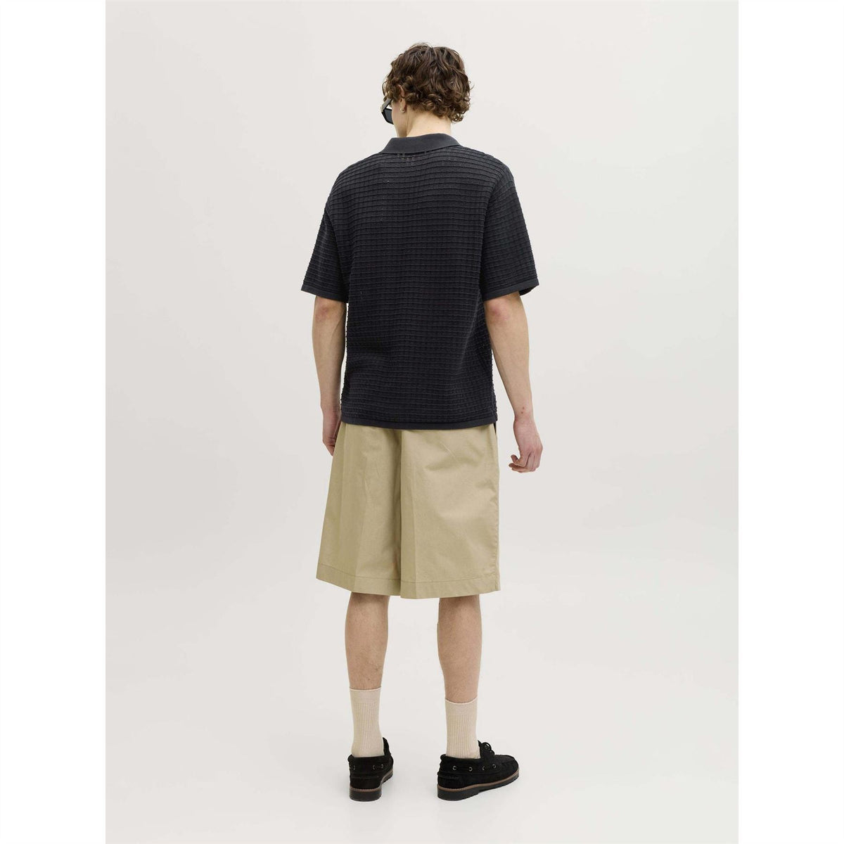 Jack and Jones Jornantucket Knit Split Neck Cotton Polo Shirt