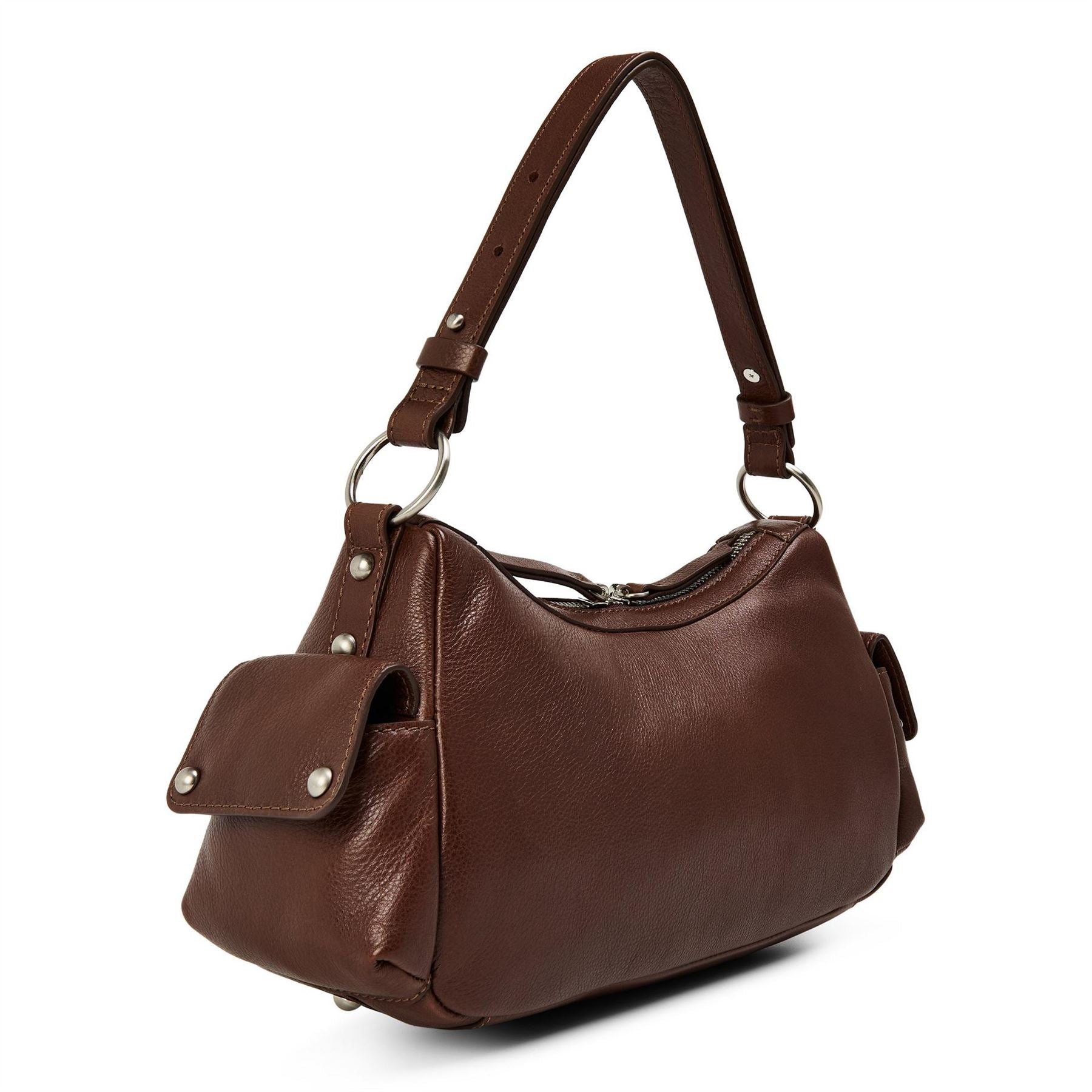 Kangol Utility Hobo with Metal Logo and Strap