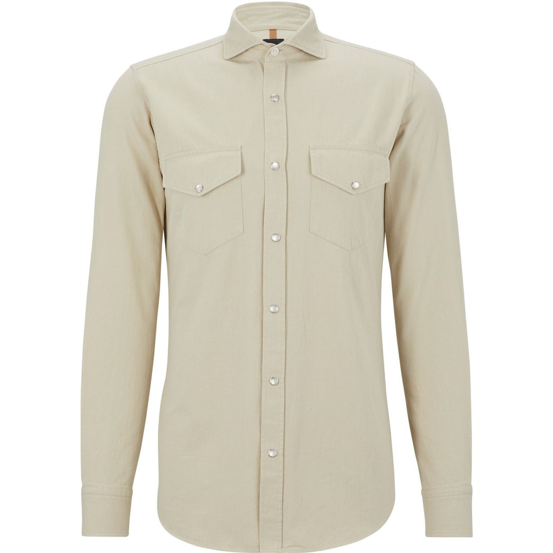 Boss Collared Neck Shirt Collar Long Sleeve Shirt