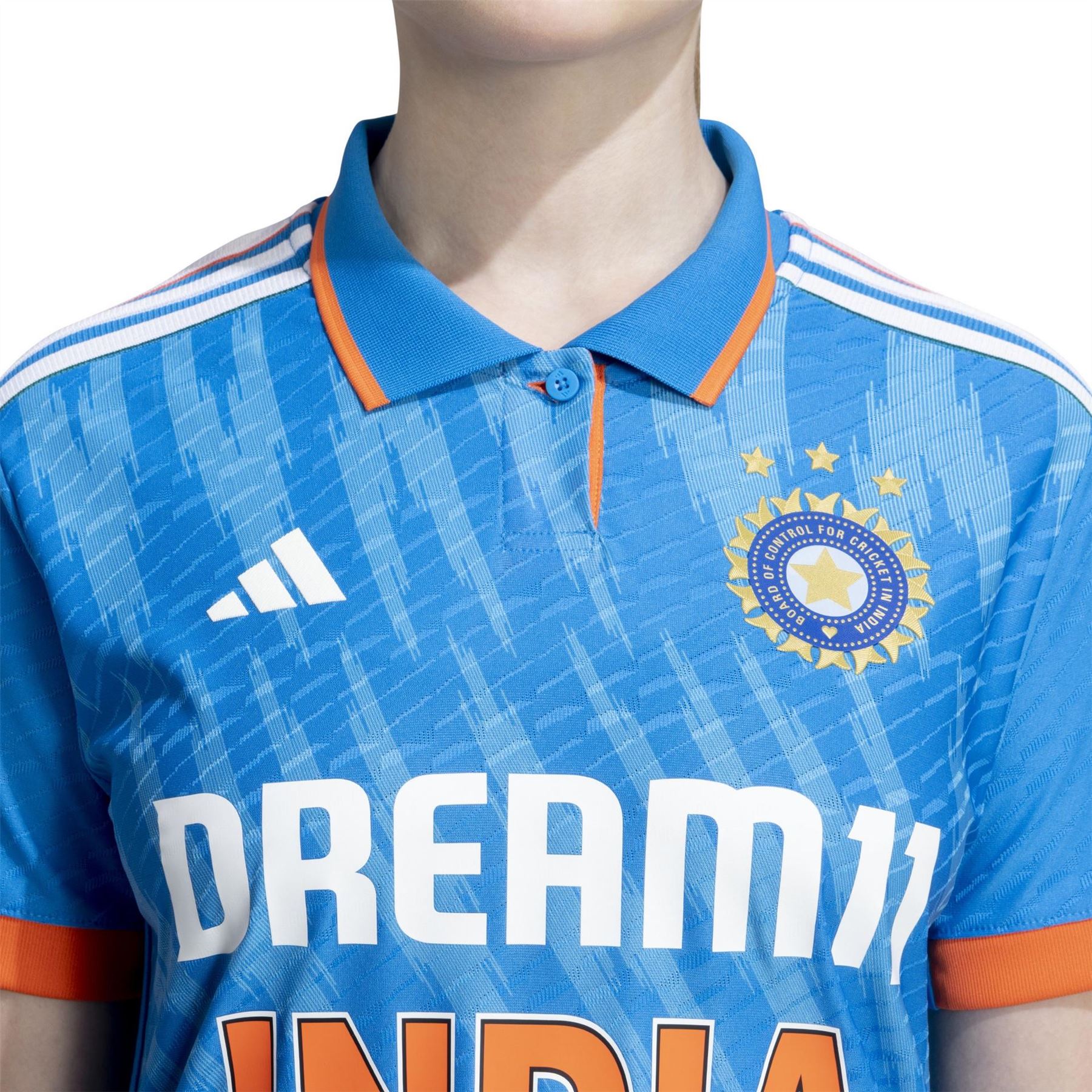 adidas India Cricket Short Sleeve Performance T-Shirt