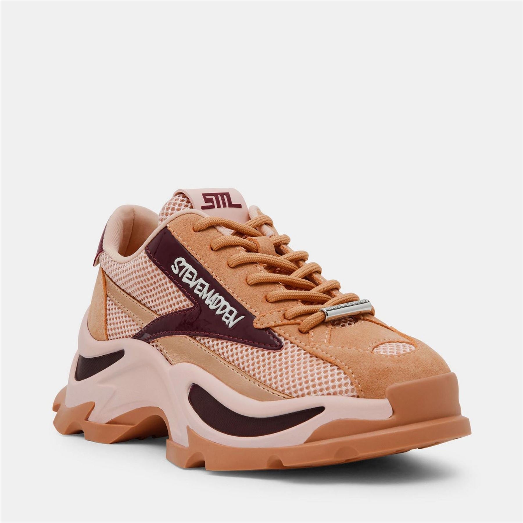 Steve Madden Zoomz Lace Up Platform Sneakers Shoes