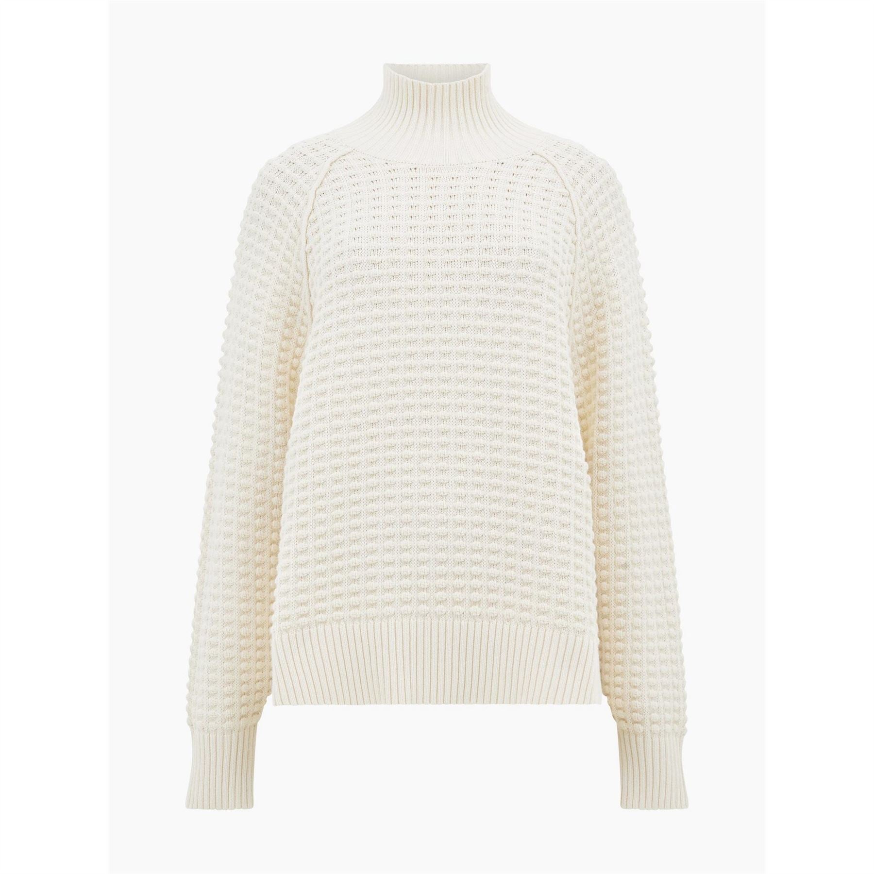 French Connection Keya Popcorn Knitted Mozart Crew Neck Jumper