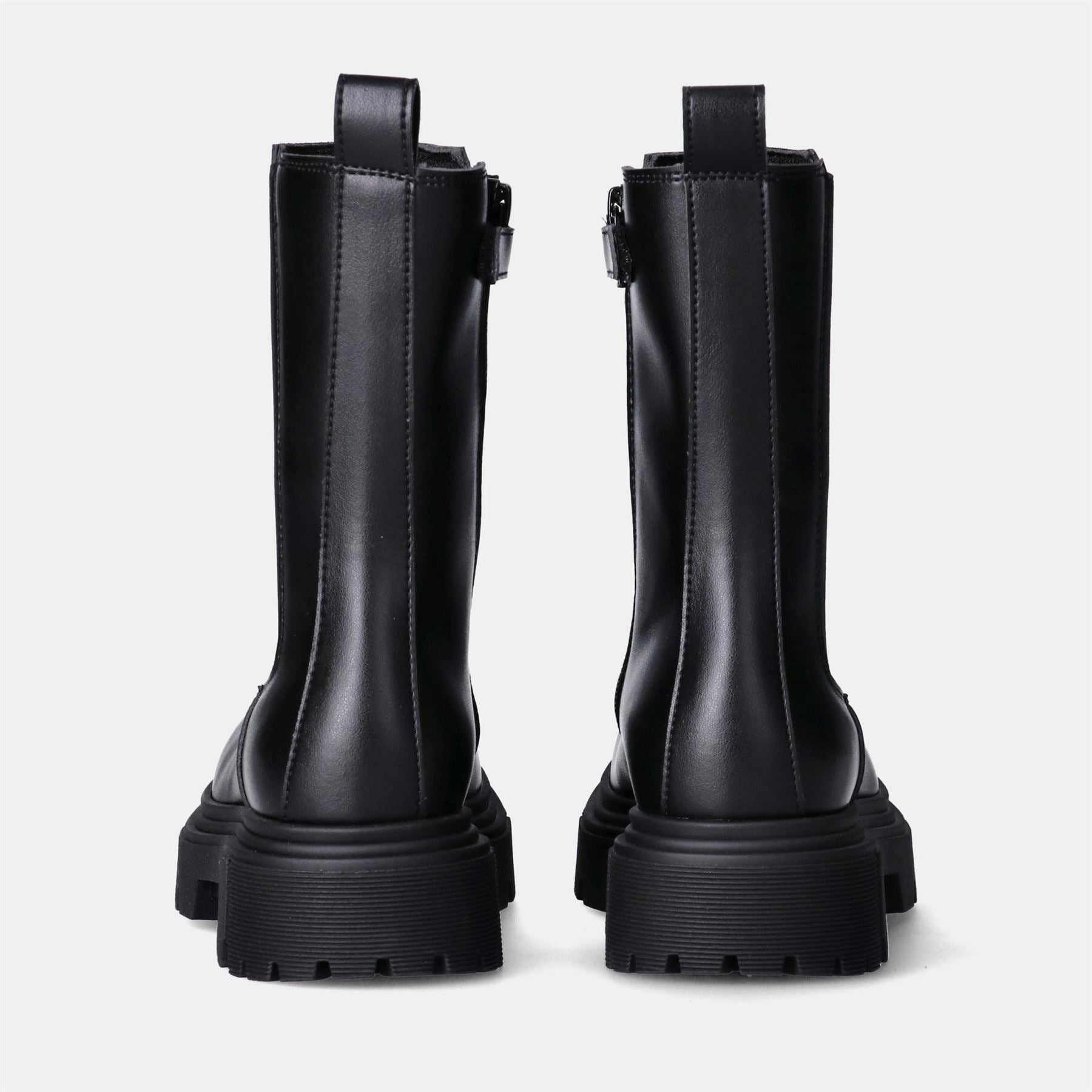 Calvin Klein Jeans Zipper Lug Sole Chunky Heeled Chelsea Boots