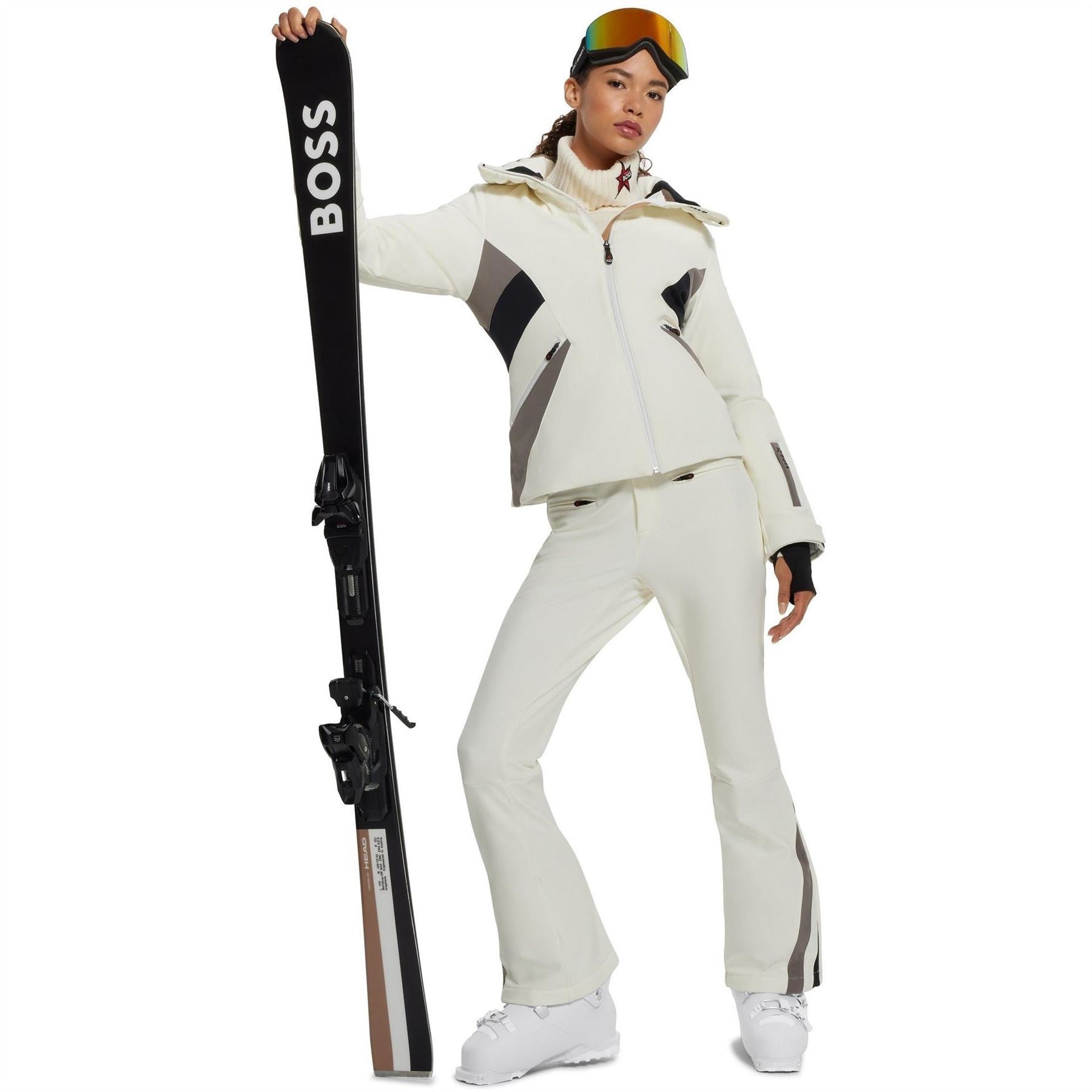 Boss Solid Patterned Regular Fit Ski Jacket