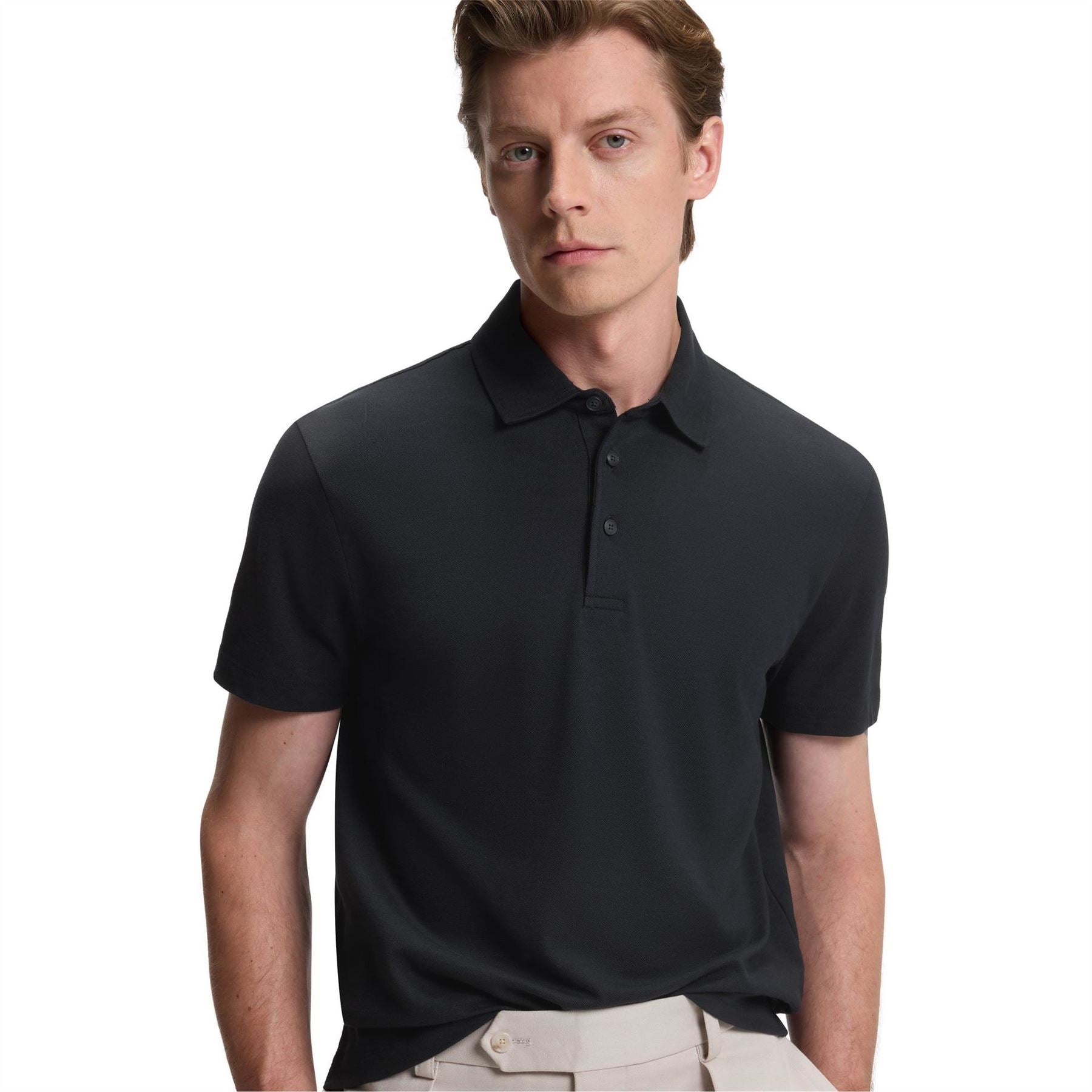 Boss Collared Neck Short Sleeve Regular Fit Shirt