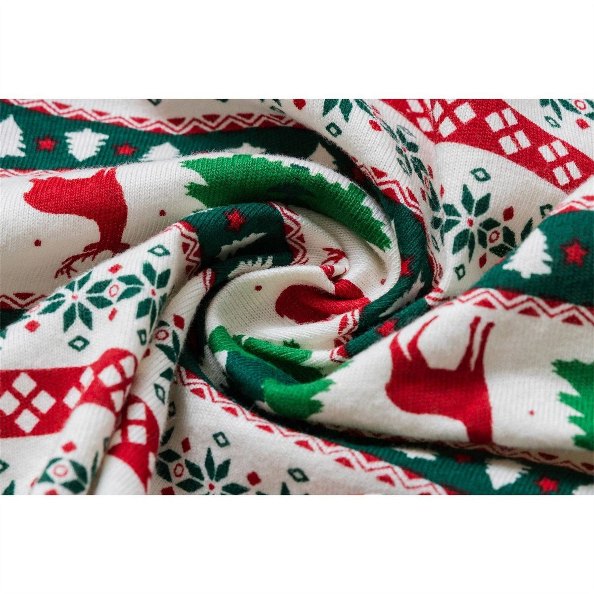 The Spirit Of Christmas Fairisle Xmas Family Cotton Sleepsuit