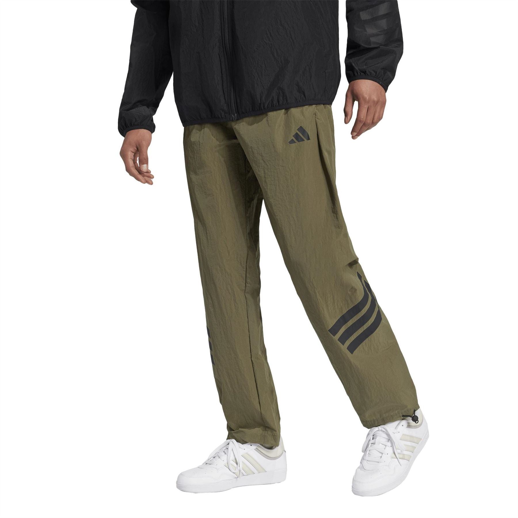 adidas Mens Future Icons 3 Stripes Woven Tracksuit Bottoms
