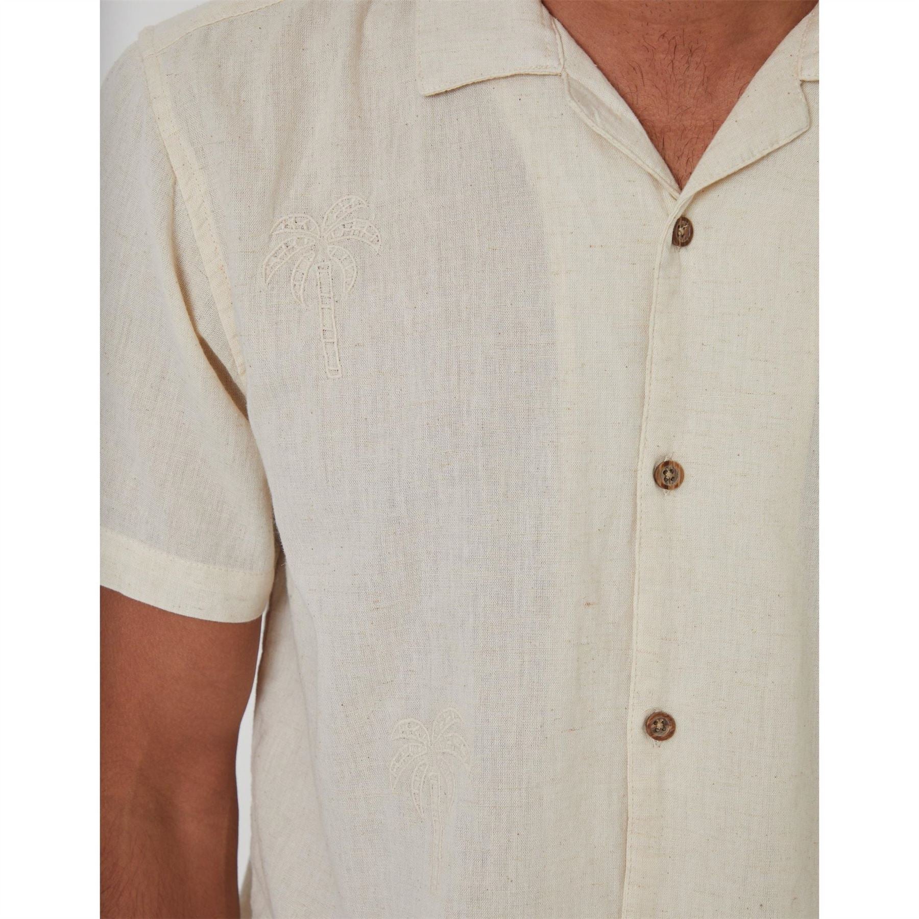 Threadbare Regular Fit Short Sleeve Point Collar Shirt