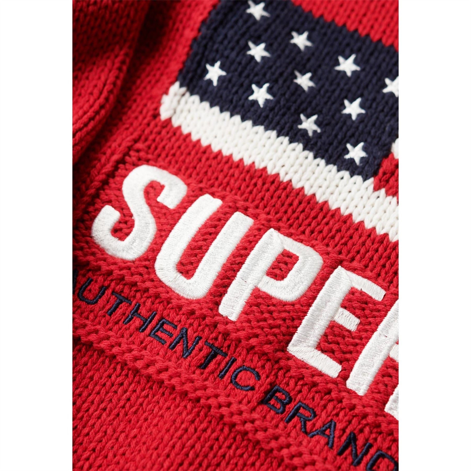 Superdry Americana Roll Knitted Crew Neck Jumper