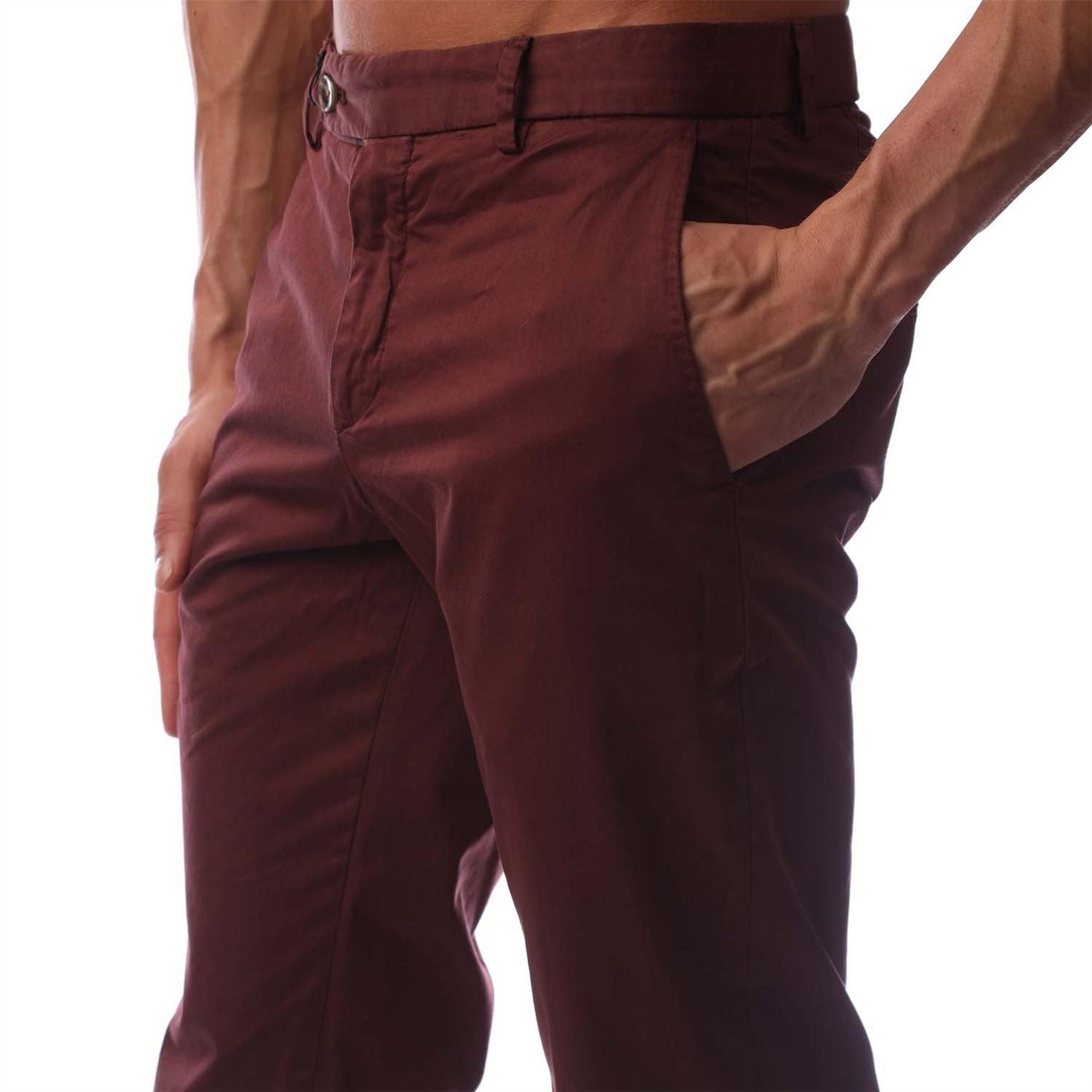 Boss T Gee Solid Patterned Straight Trousers