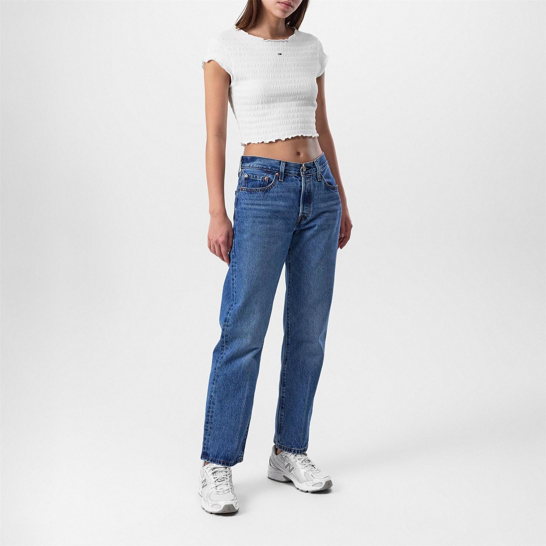 Tommy Jeans Slim Fit Cropped Crew Neck T-Shirt