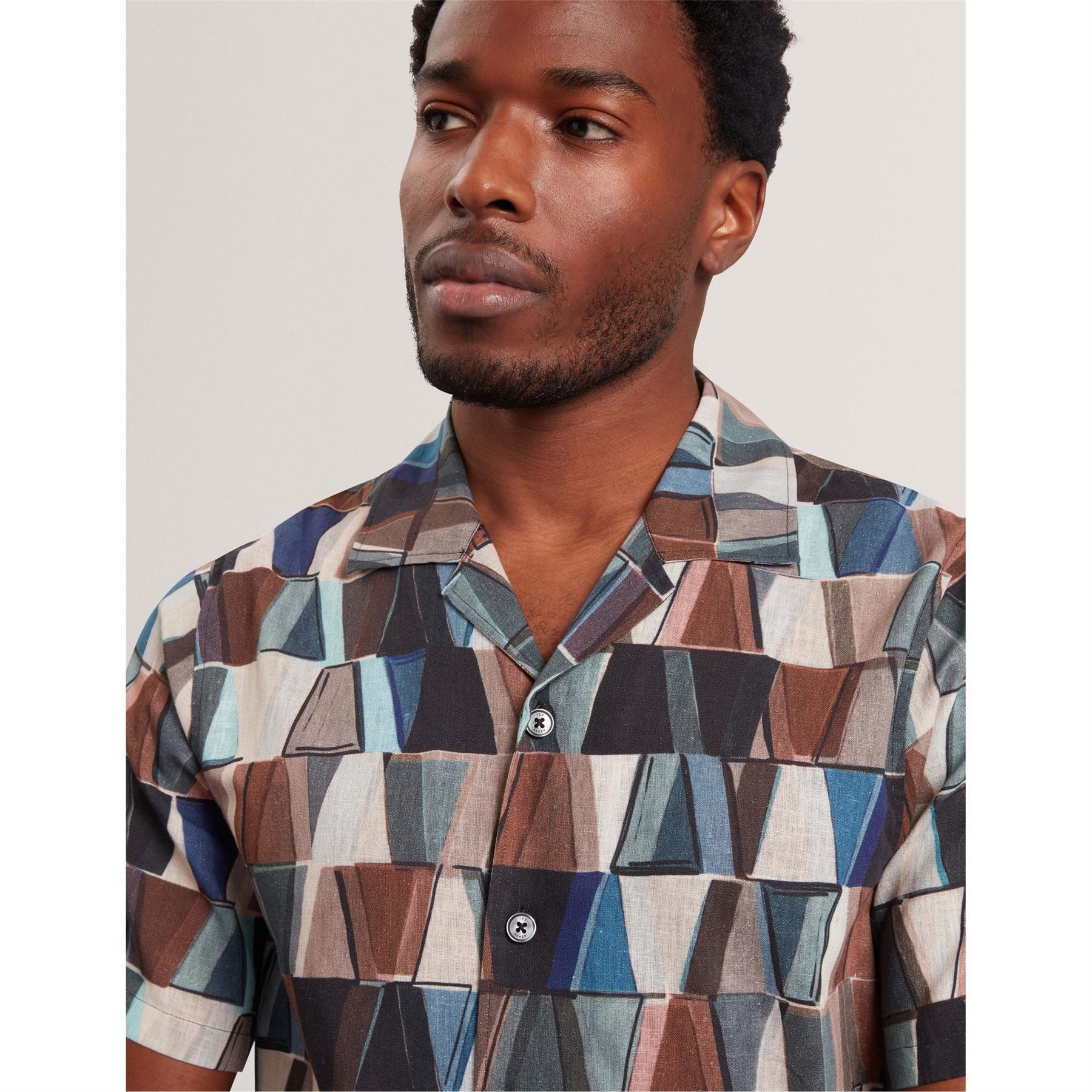 Ted Baker SS Linen Print T Sn62