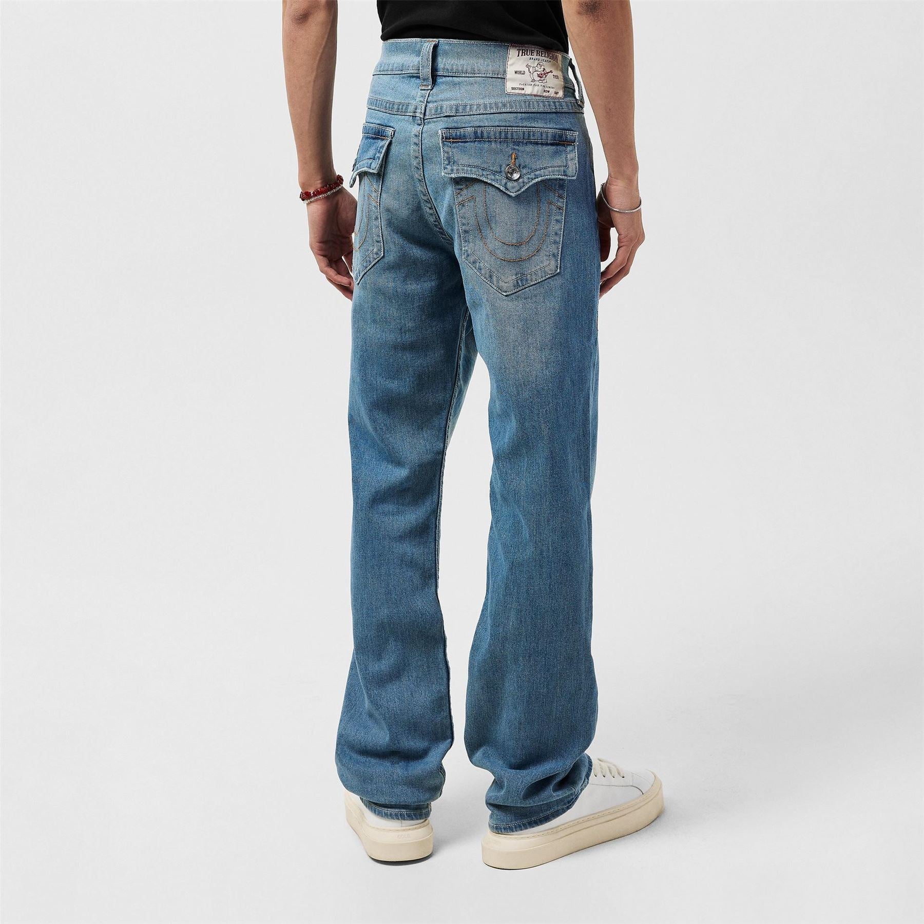 True Religion Single Needle Straight Jean