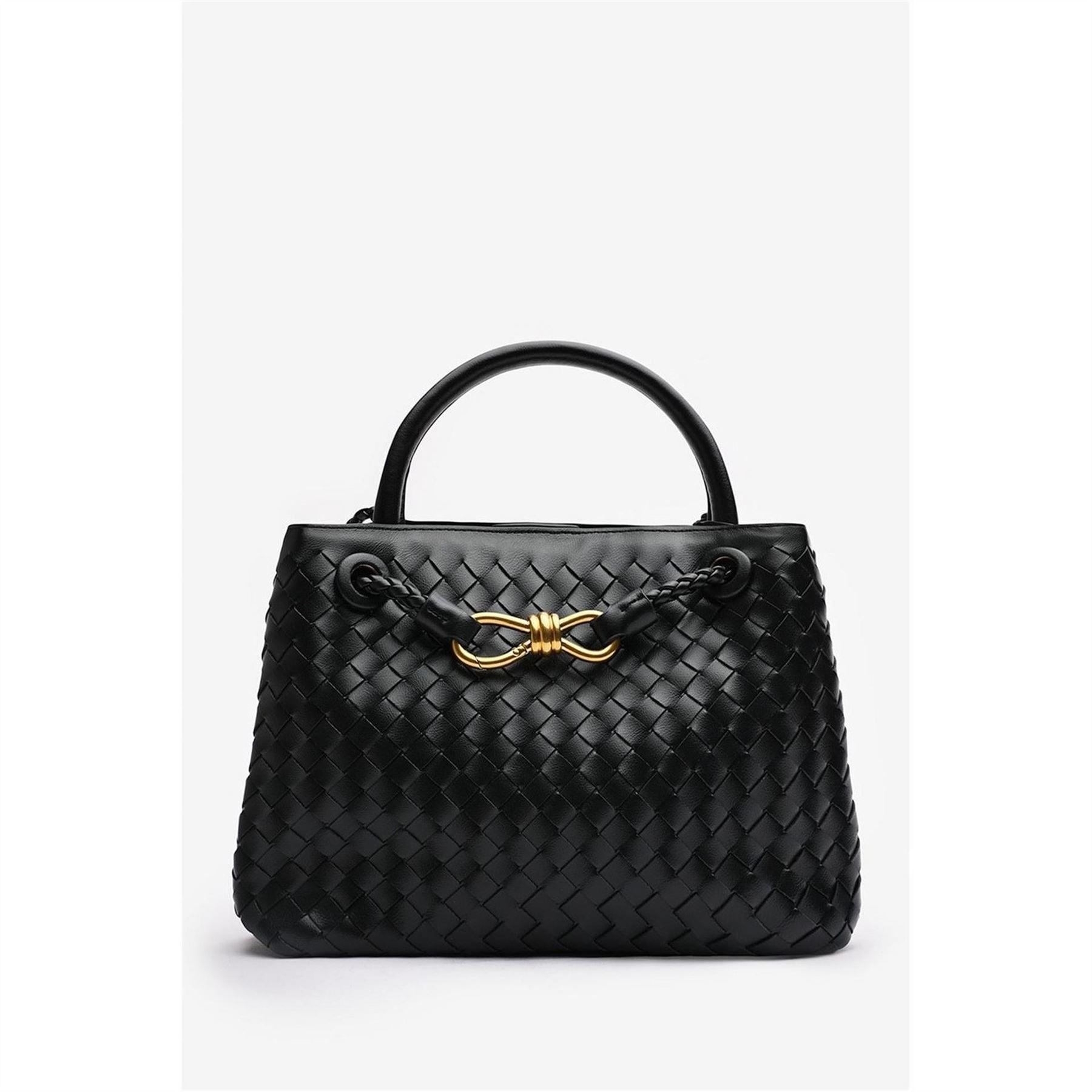 Wheres That From Leather Tote Bag With Gold Detail