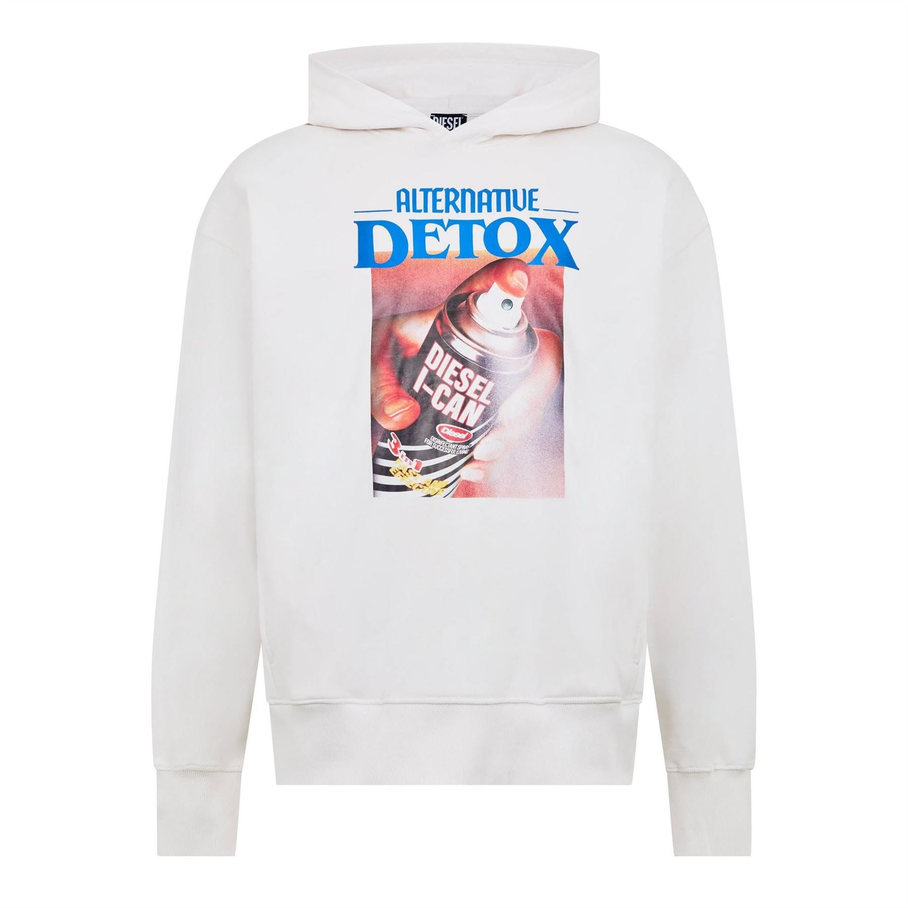 Diesel Text Graphic Hooded Neck Long Sleeve Sweatshirt