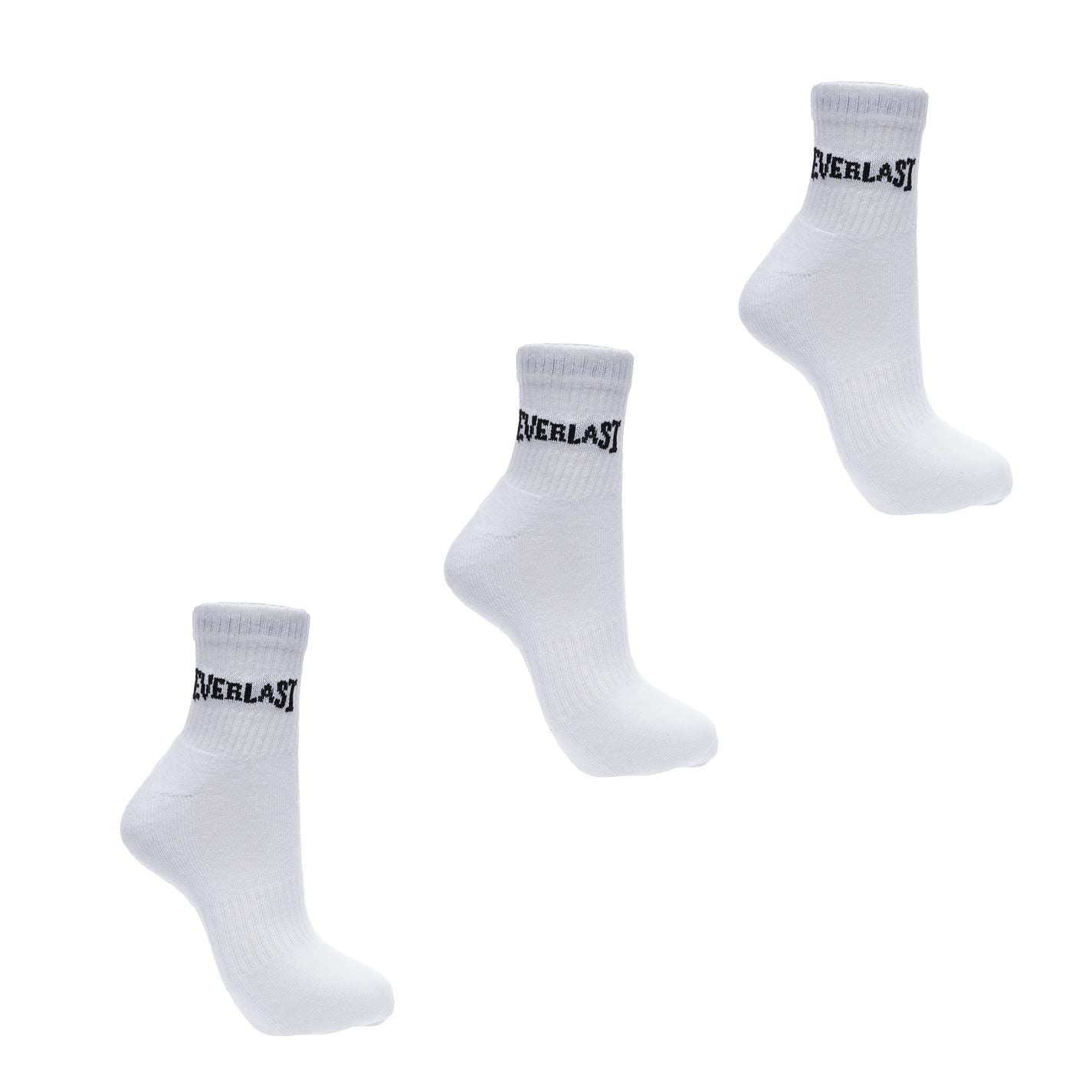 Everlast Mens Quarter Sock 3 Pack