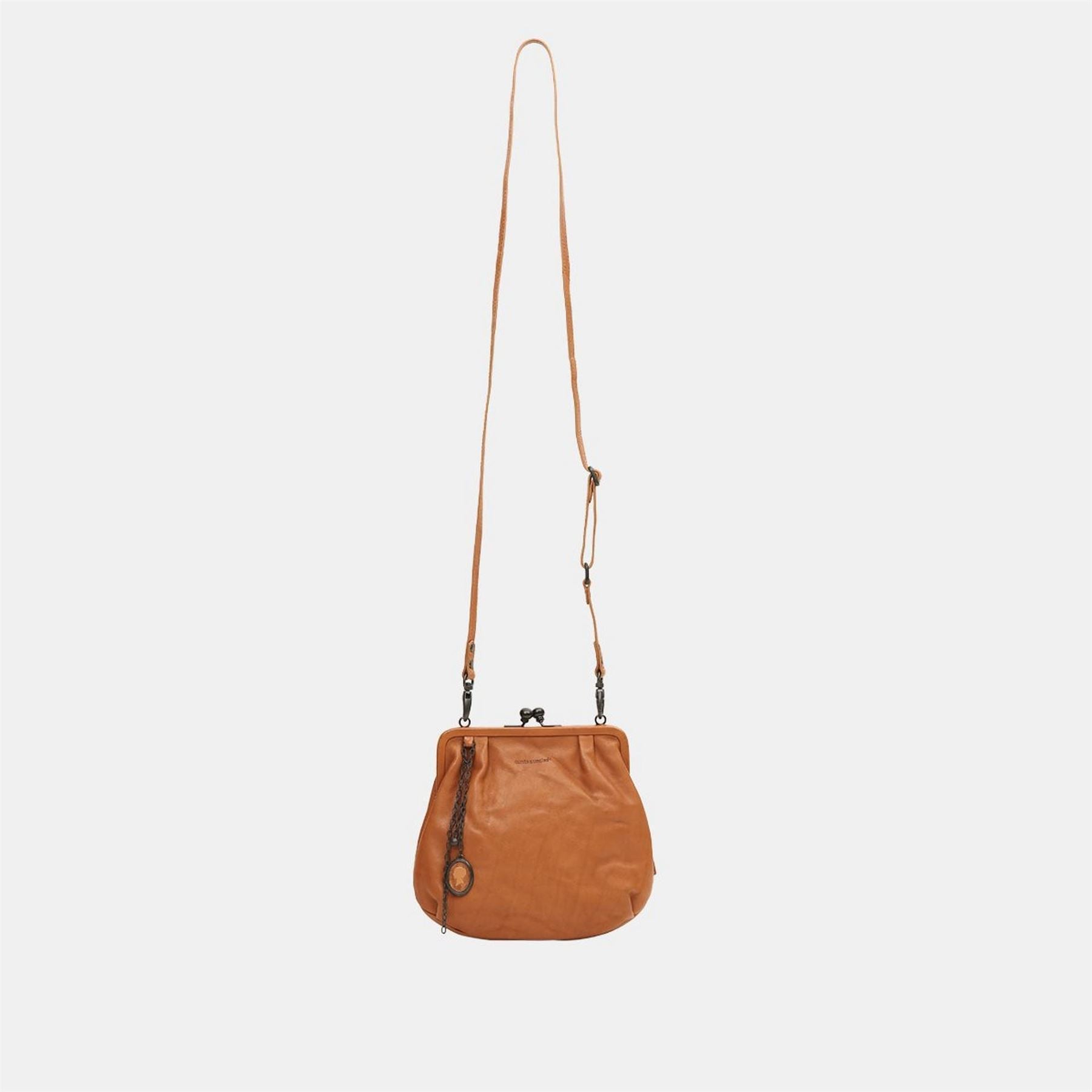 Aunts and Uncles Round Shape Cross Body Bag with Chain Charm