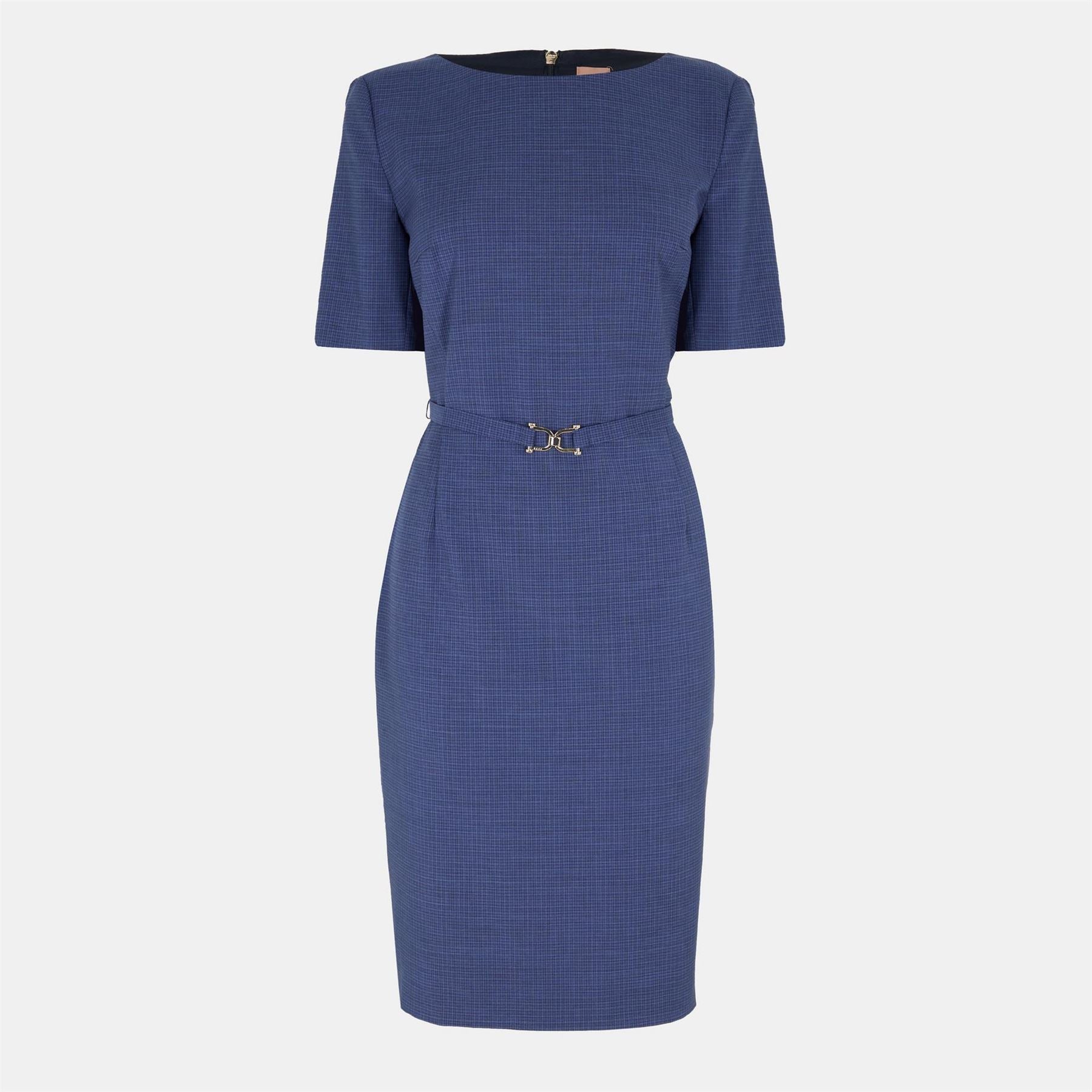 Boss Danorla Boat Neck Short Sleeve Midi Dress