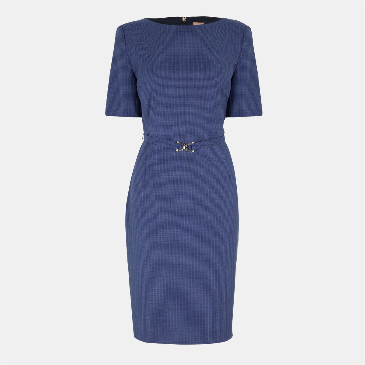 Boss Danorla Boat Neck Short Sleeve Midi Dress