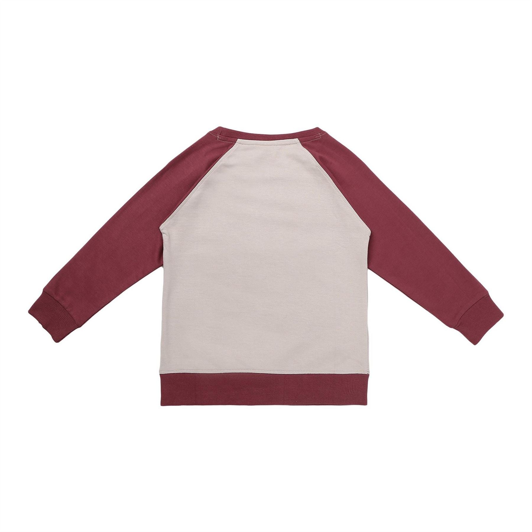 Lilly and Sid Badger Embroidered Raglan Sleeve Sweatshirt