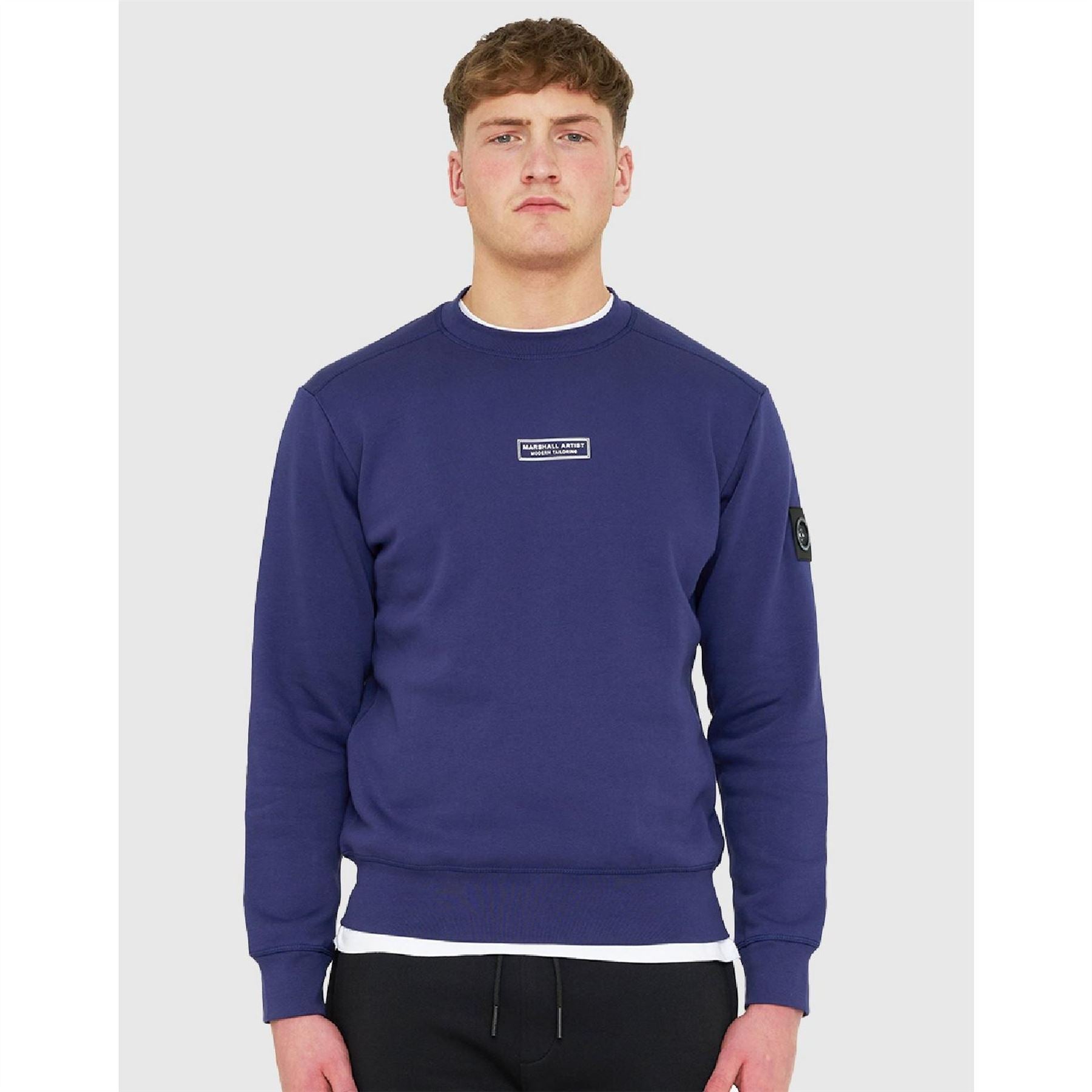 Marshall Artist Siren Crew Neck Ribbed Collar Long Sleeve Sweater