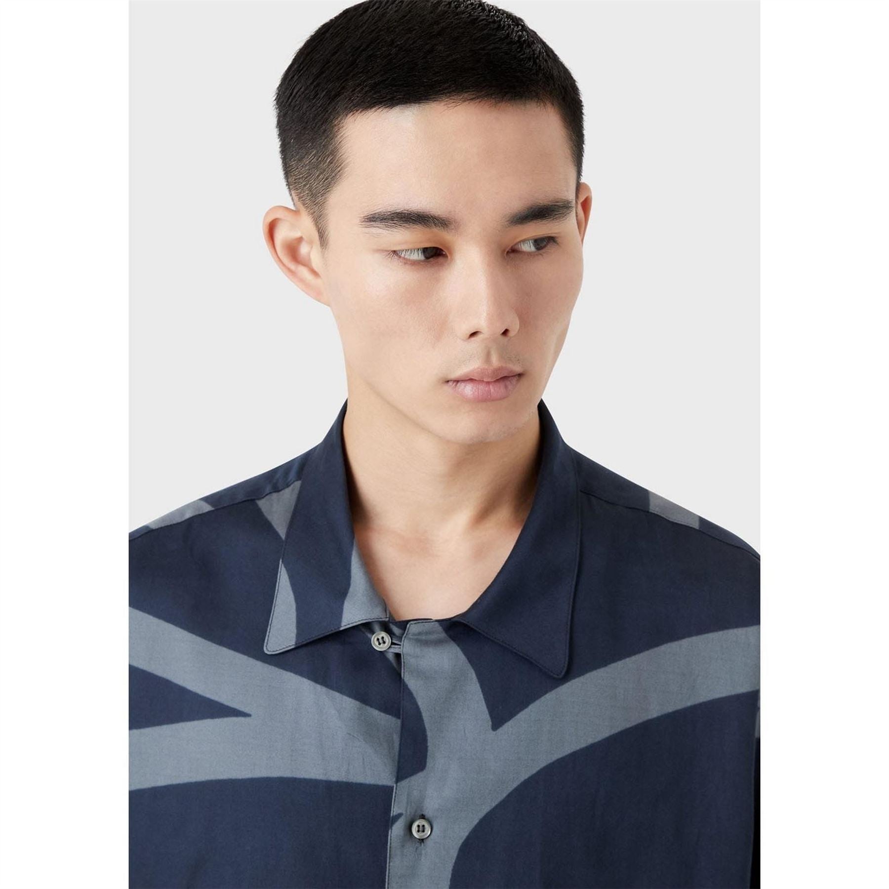 Emporio Armani Print Long Sleeve Shirt