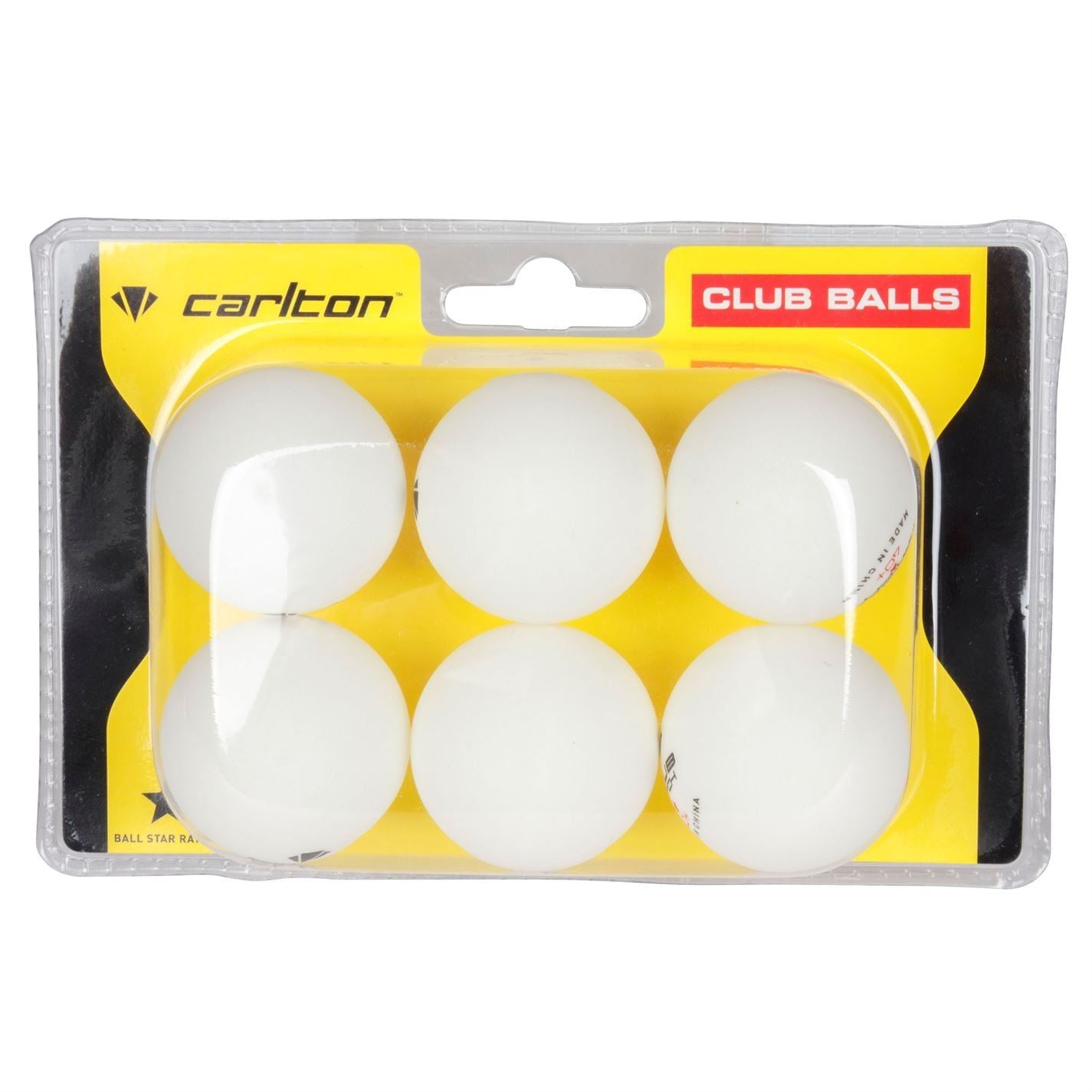 Carlton Club Table Tennis Balls 6 Pack Adults