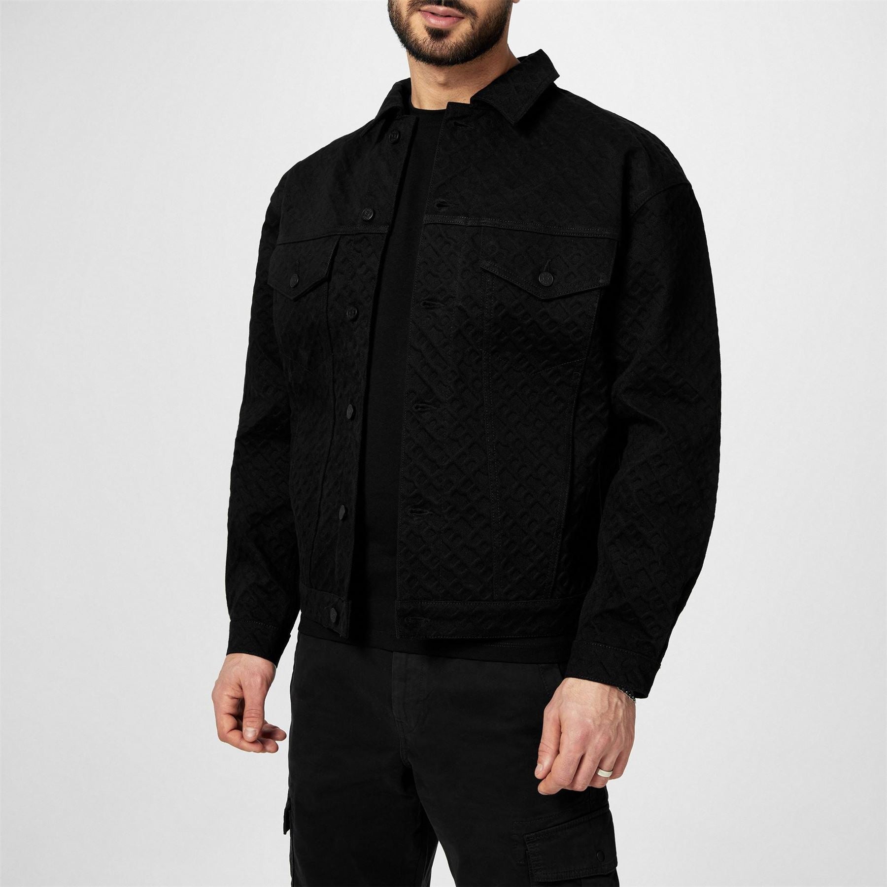 Boss Collared Neck Trucker Regular Fit Jacket