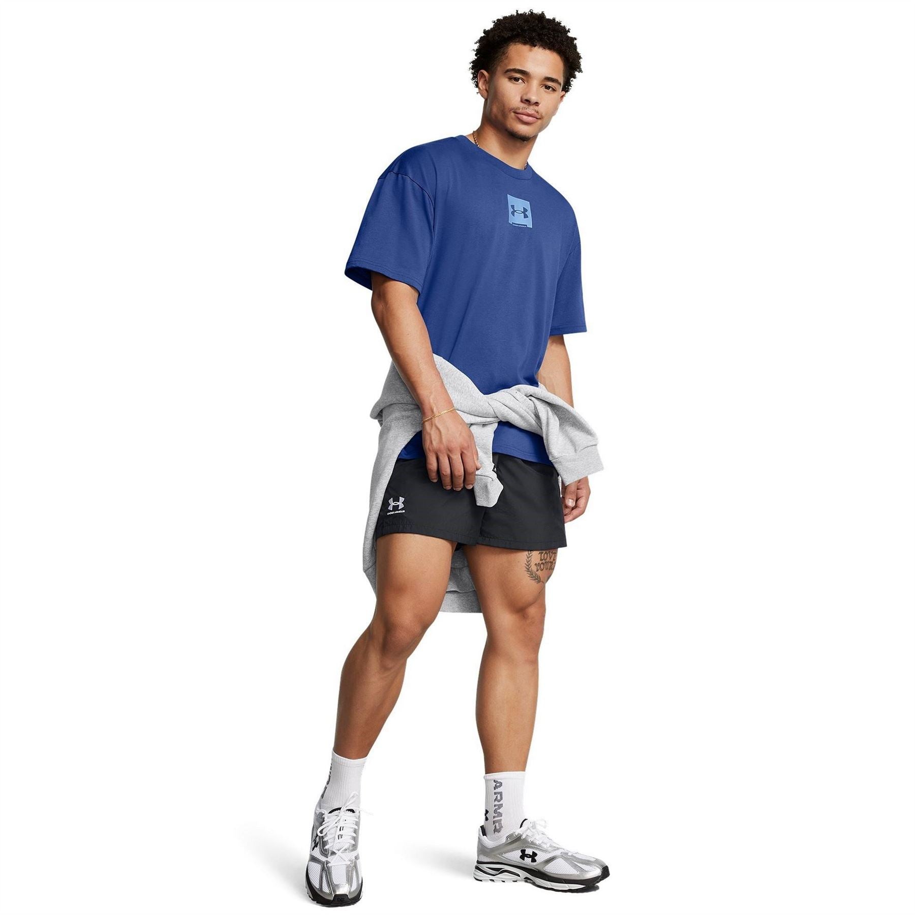 Under Armour Box Logo Crew Neck Short Sleeve T-Shirt