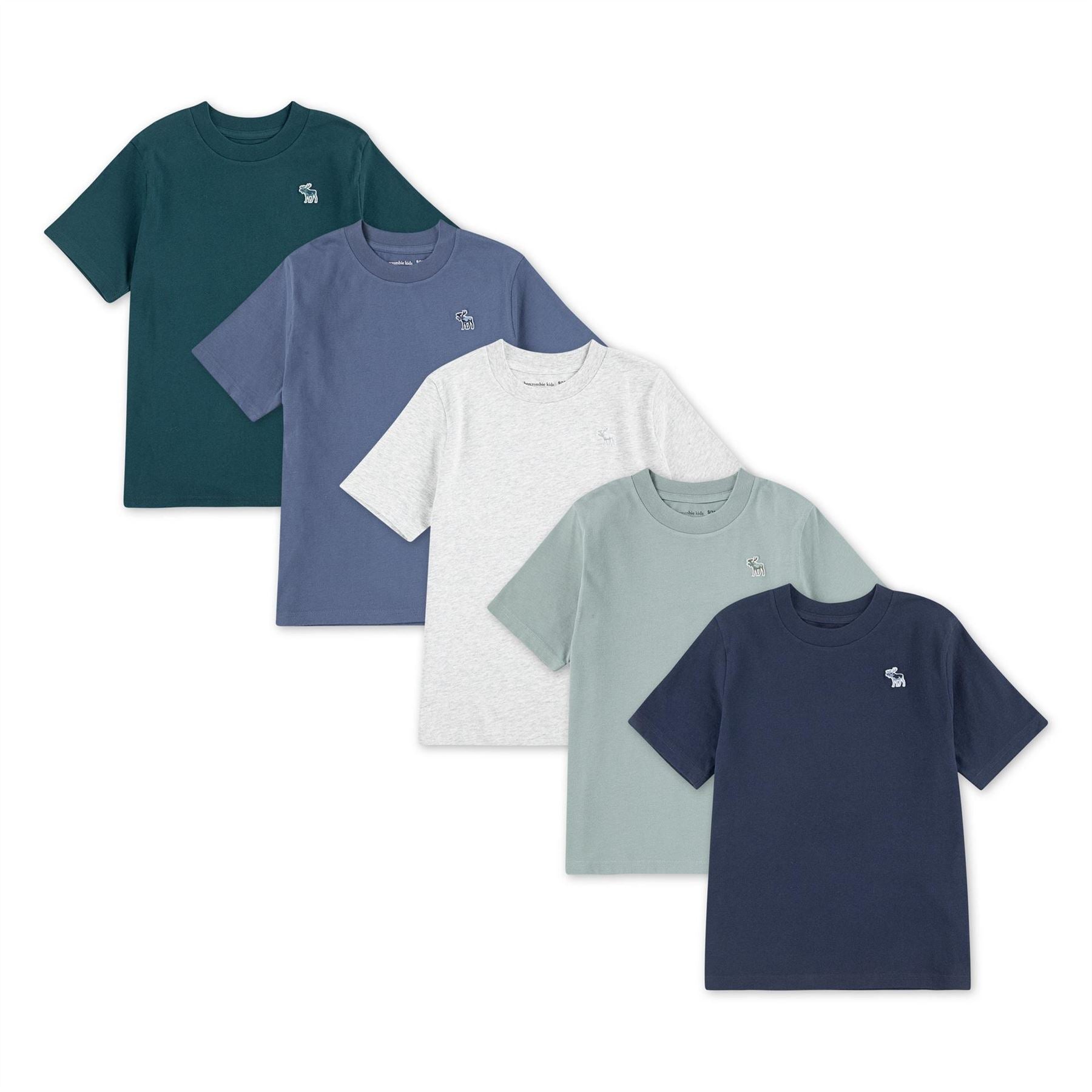 Abercrombie and Fitch And F 5pk T-Shirts Jn62