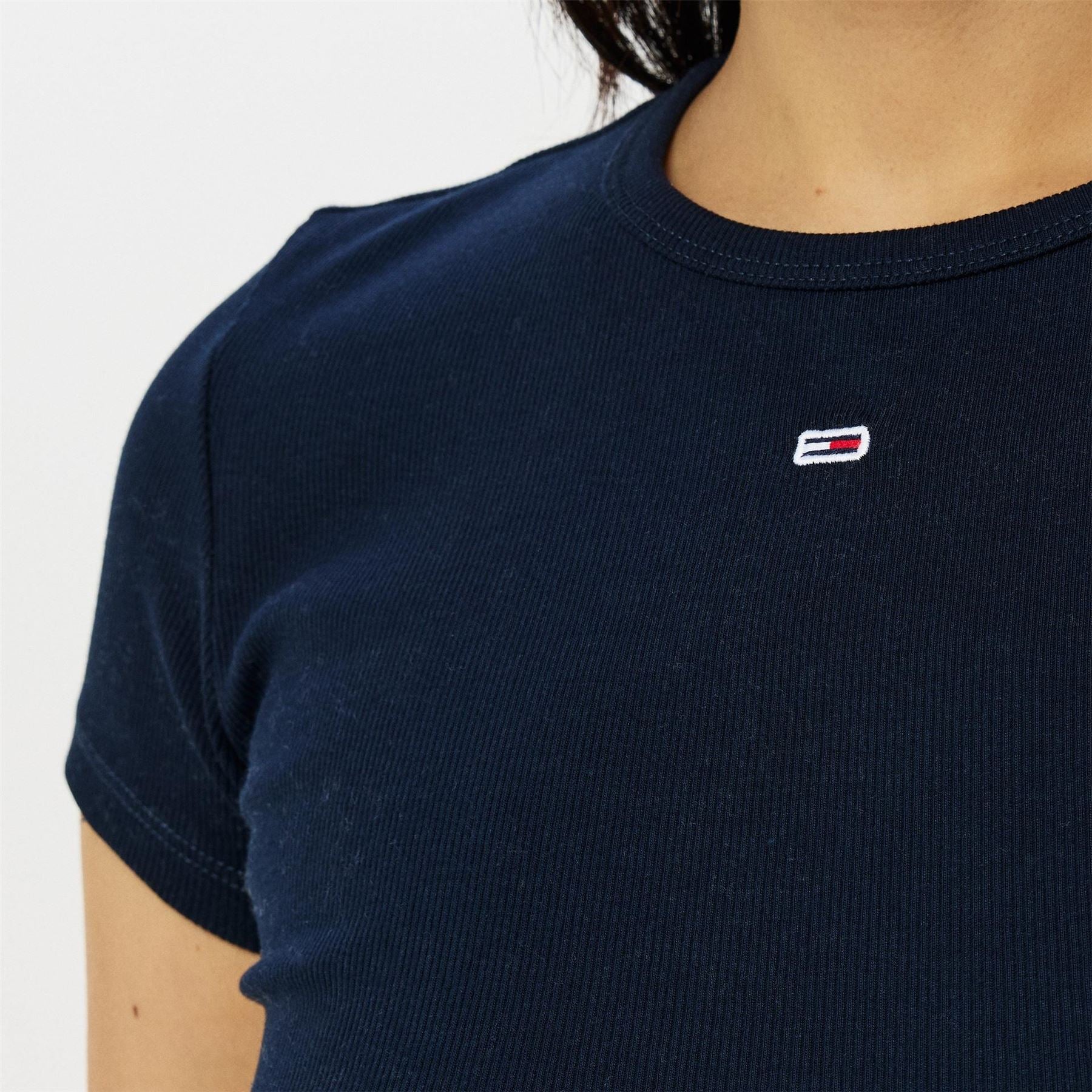 Tommy Jeans Slim Essential Rib Short Sleeve T-Shirt