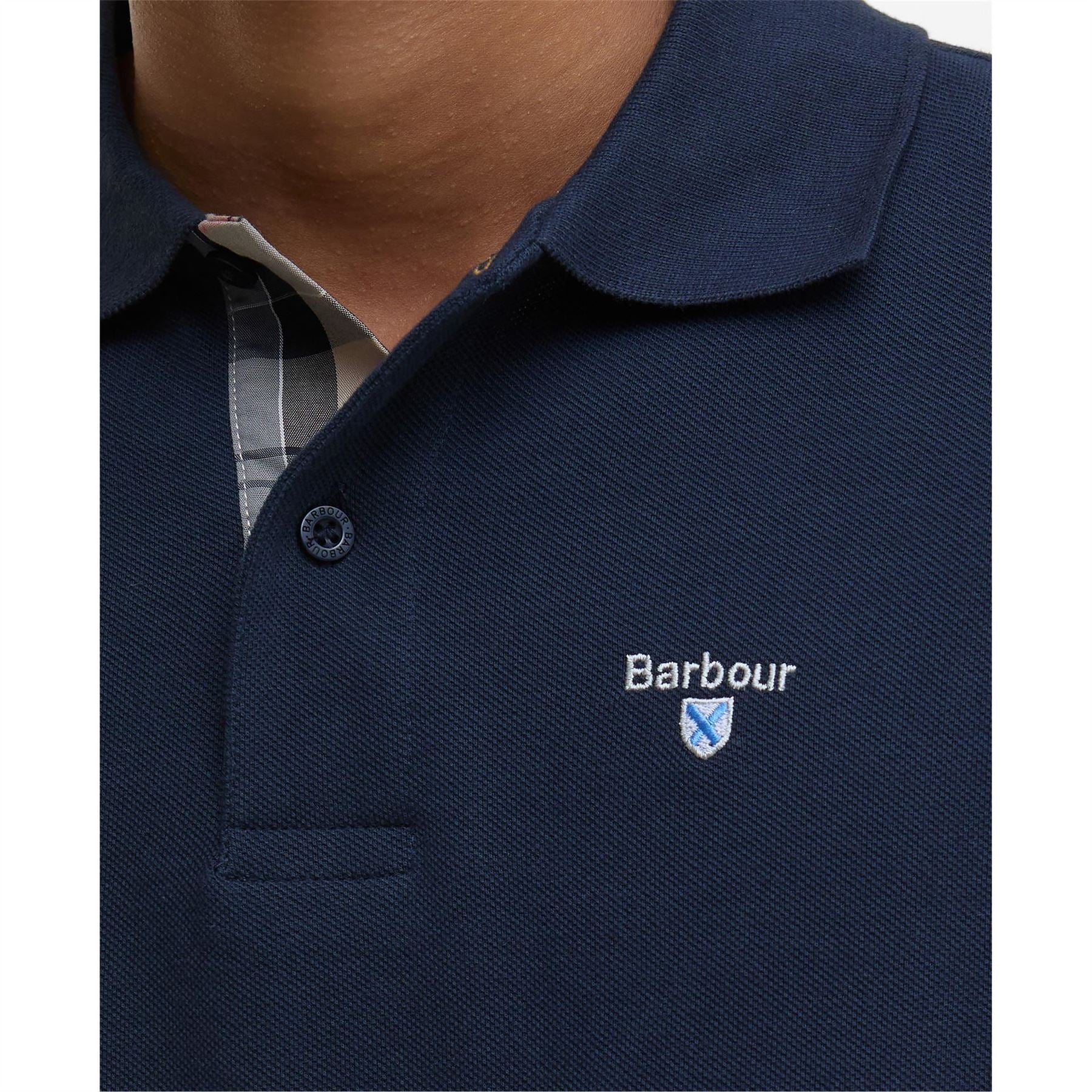 Barbour Tartan Pique Polo Shirt