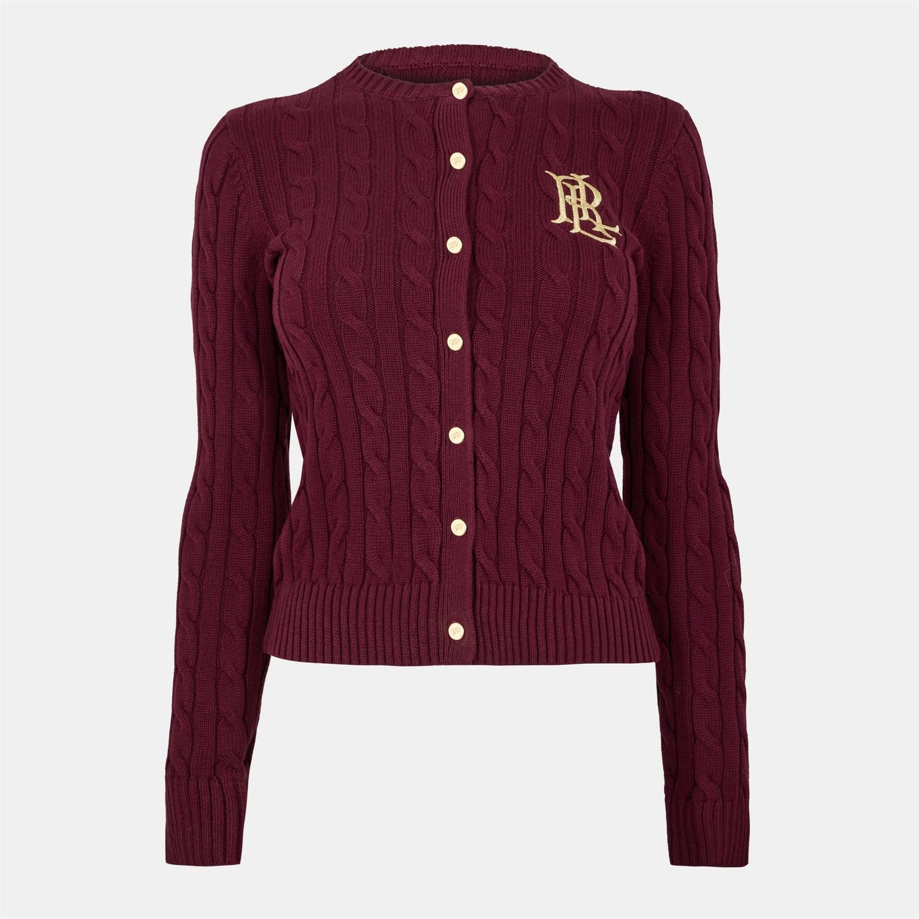 Lauren by Ralph Lauren Ralhan Embroidered Crew Neck Long Sleeve Sweater