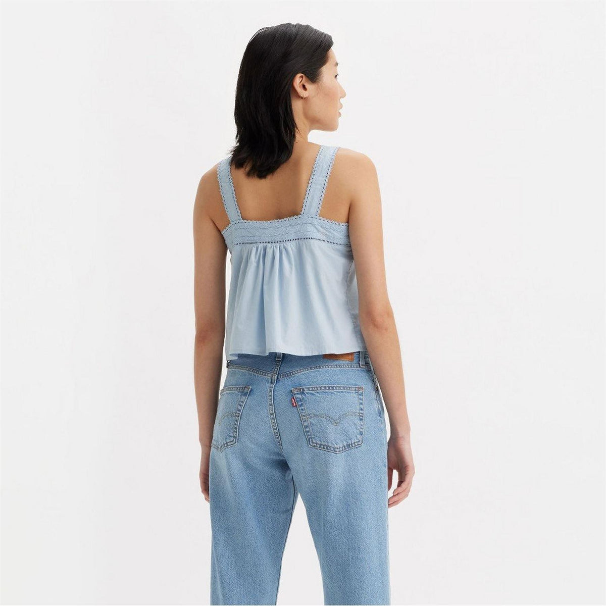 Levis Cici Lace Detail Square Neck Camisole Tank