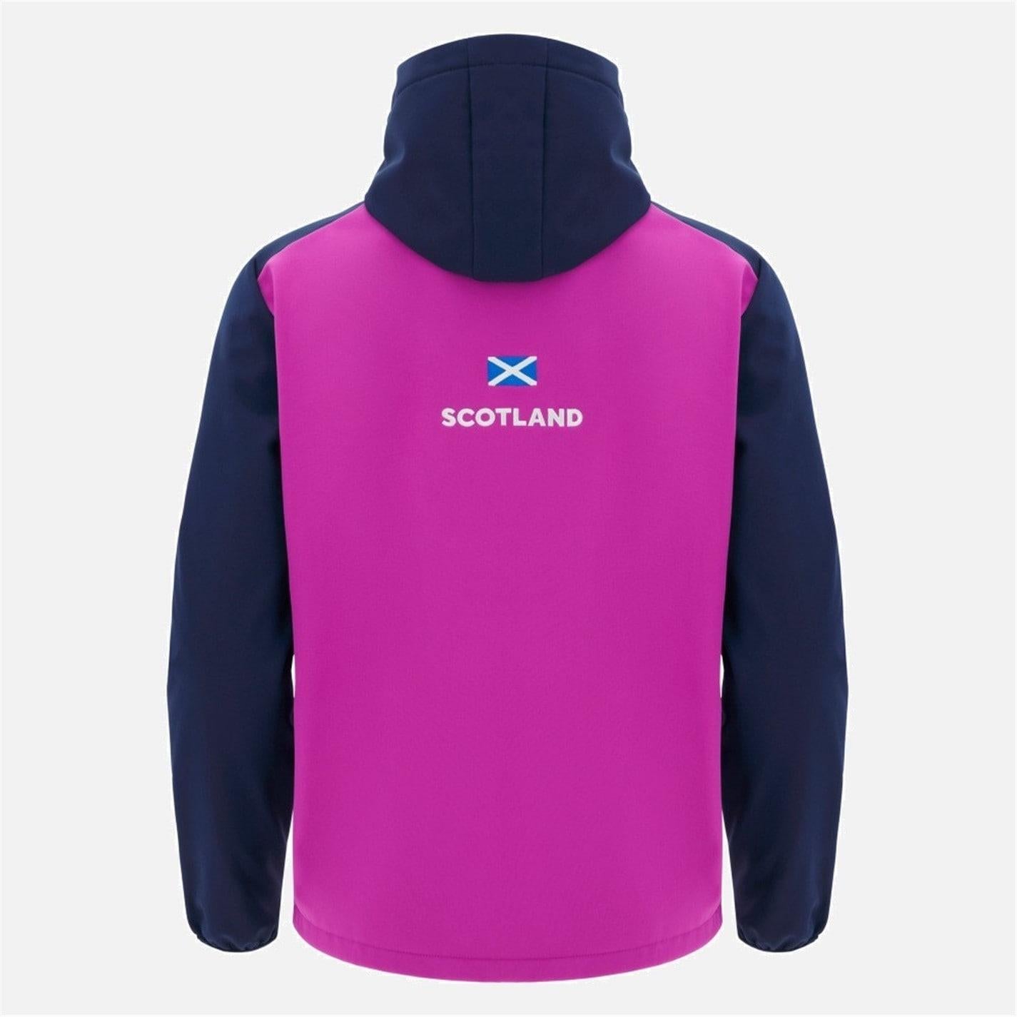 Macron Scotland Rugby World Cup 2025 Long Sleeve Hooded Softshell Jacket