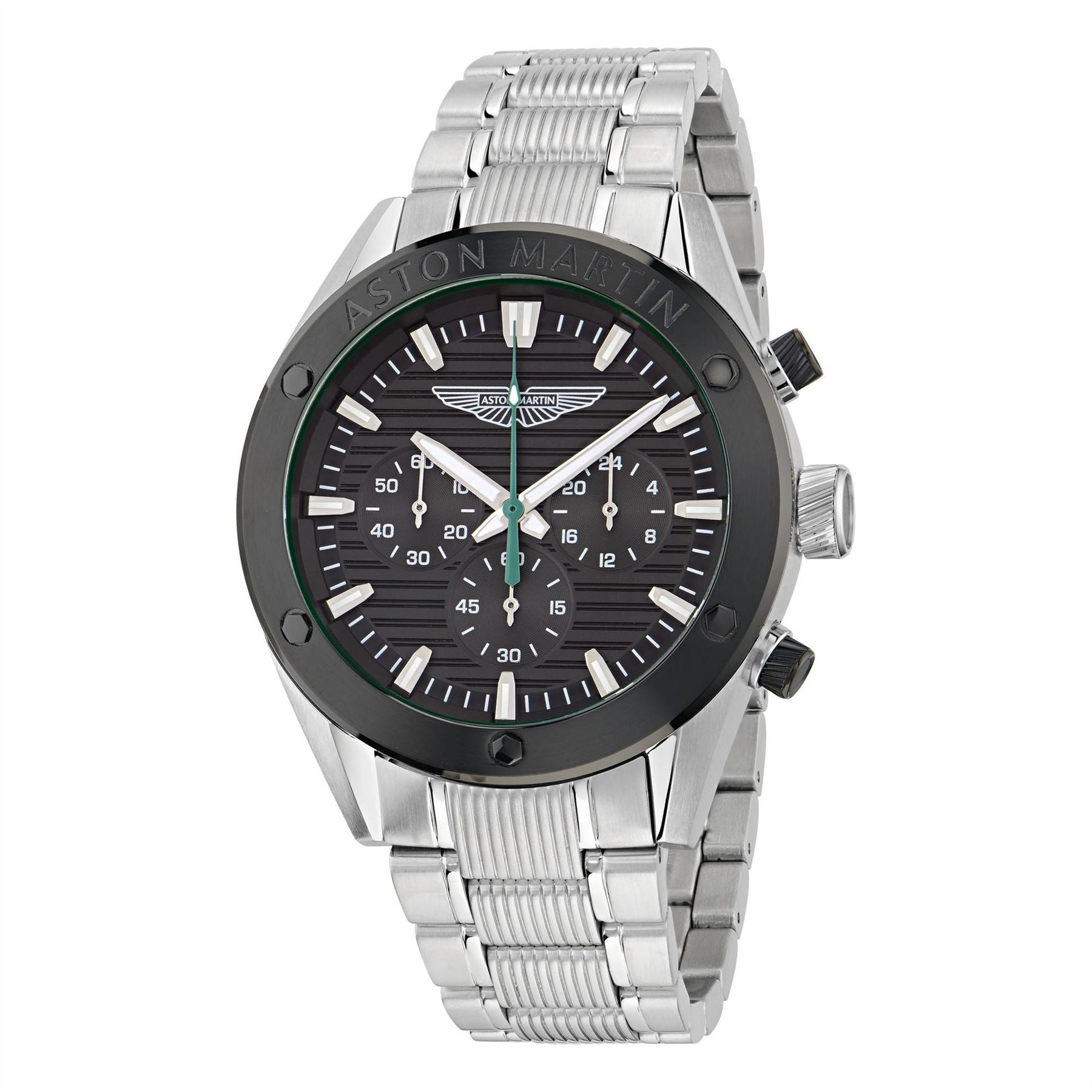 Aston Martin Bond Street Sn62 Racing Steel Bracelet Analogue Watch