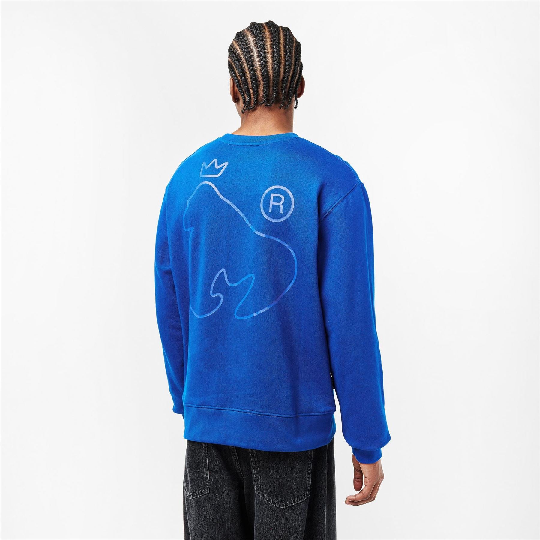 Money Regular Fit Lettering Crew Neck Sweatshirt