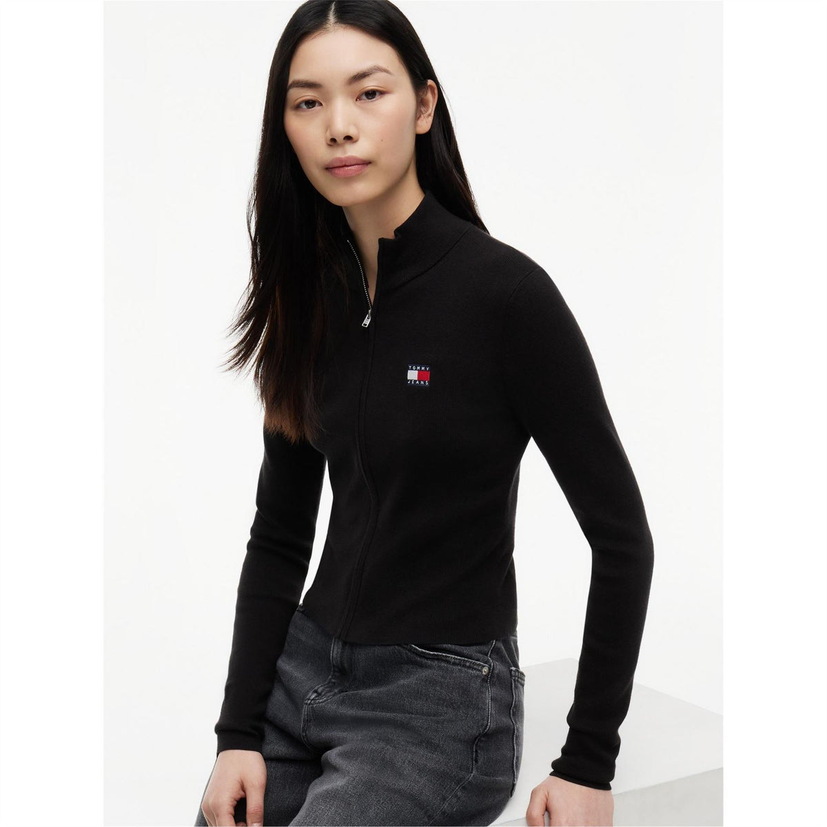 Tommy Jeans Full Zip Knitted Top