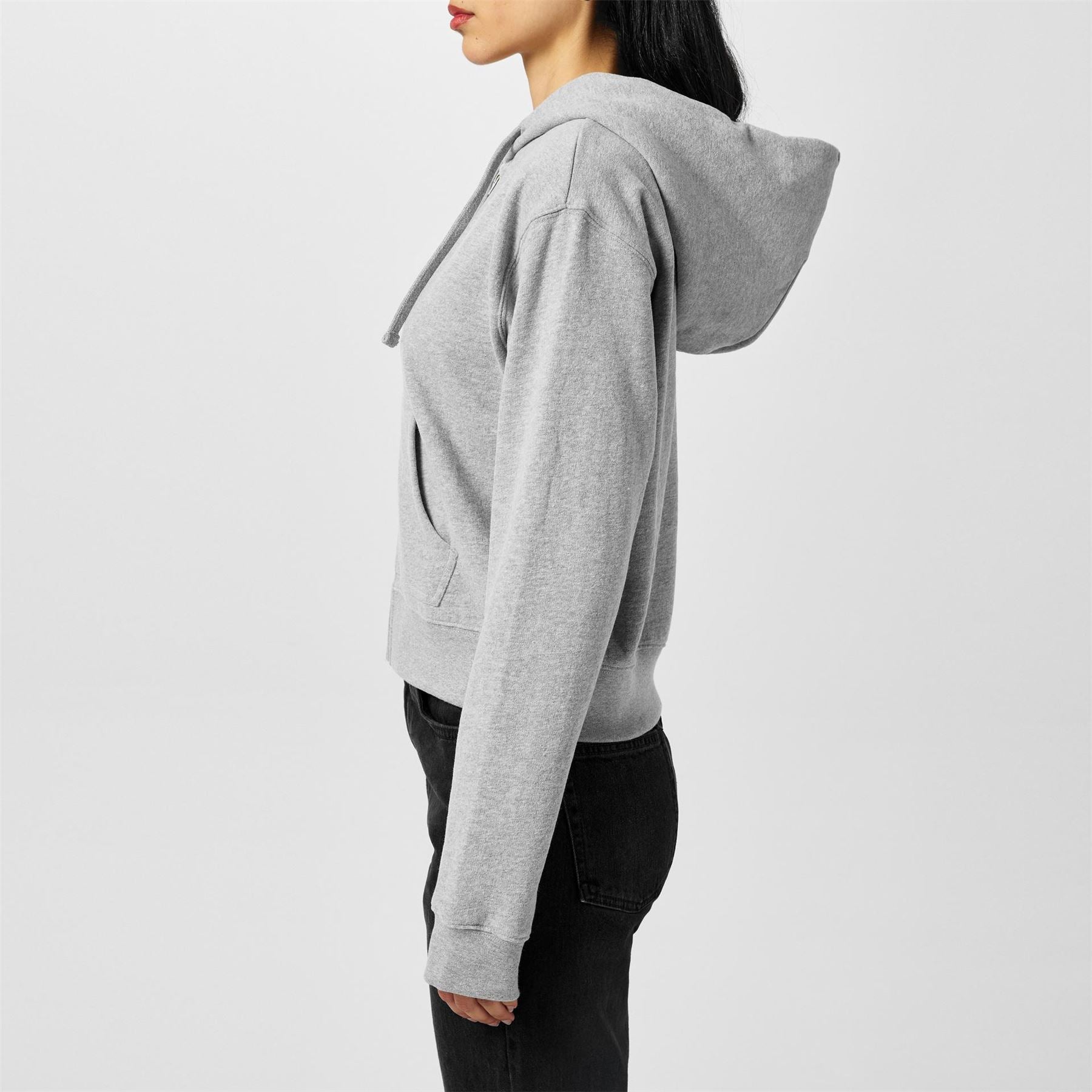 FCUK Hooded Lettering Zip Thru Jacket