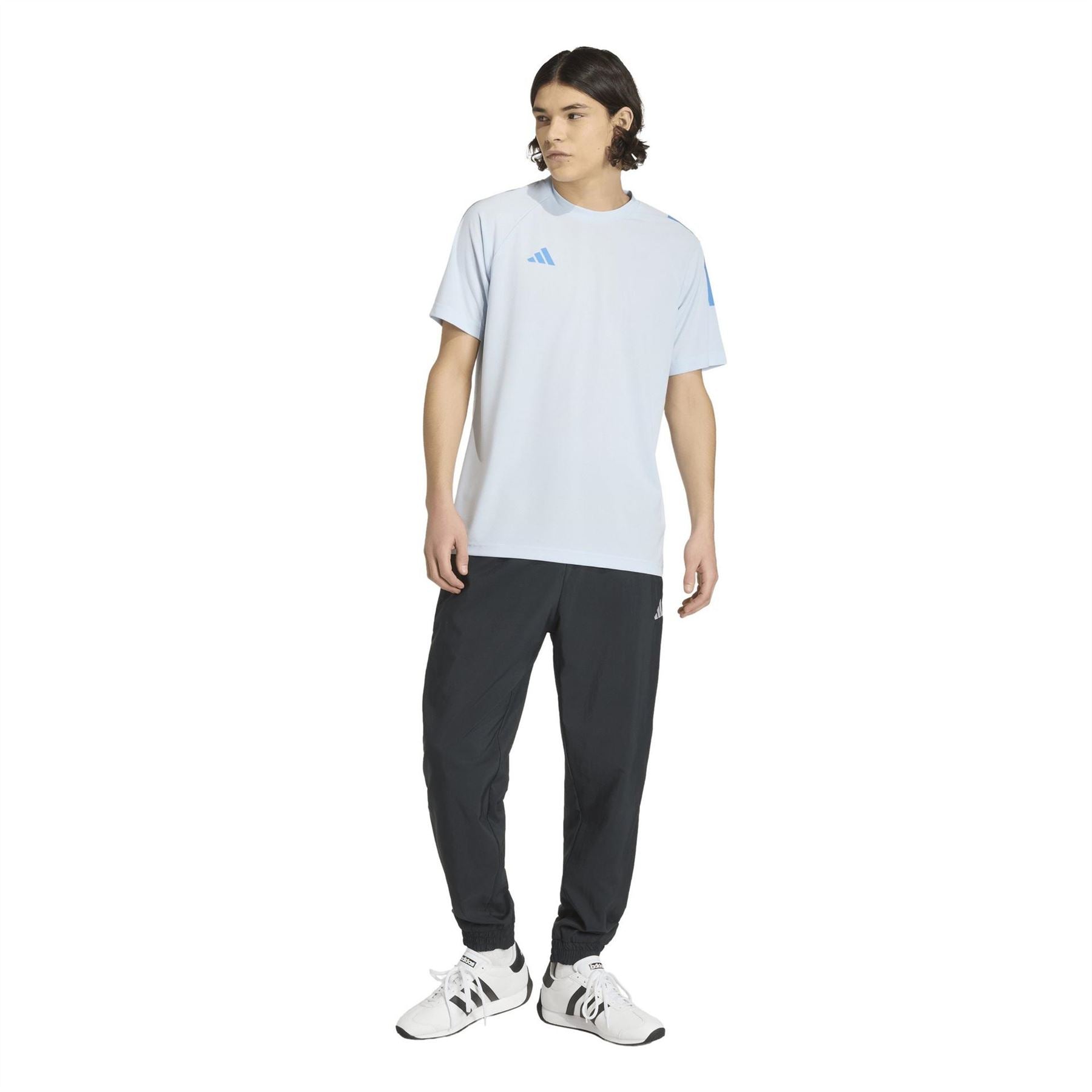 adidas Mens Classic 3 Stripe Sereno T-Shirt