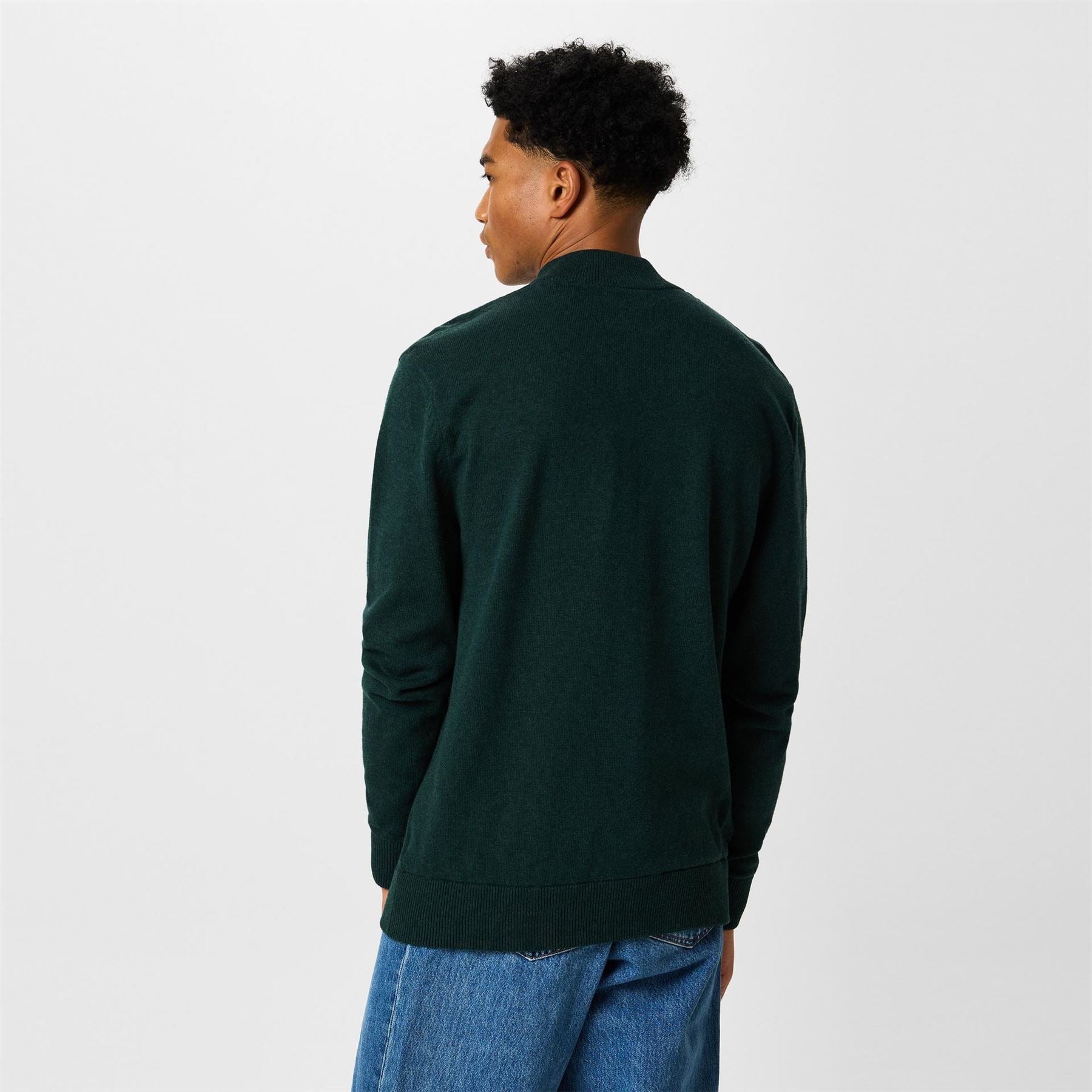 Jack Wills Mens Funnel Neck Half Zip Jumper