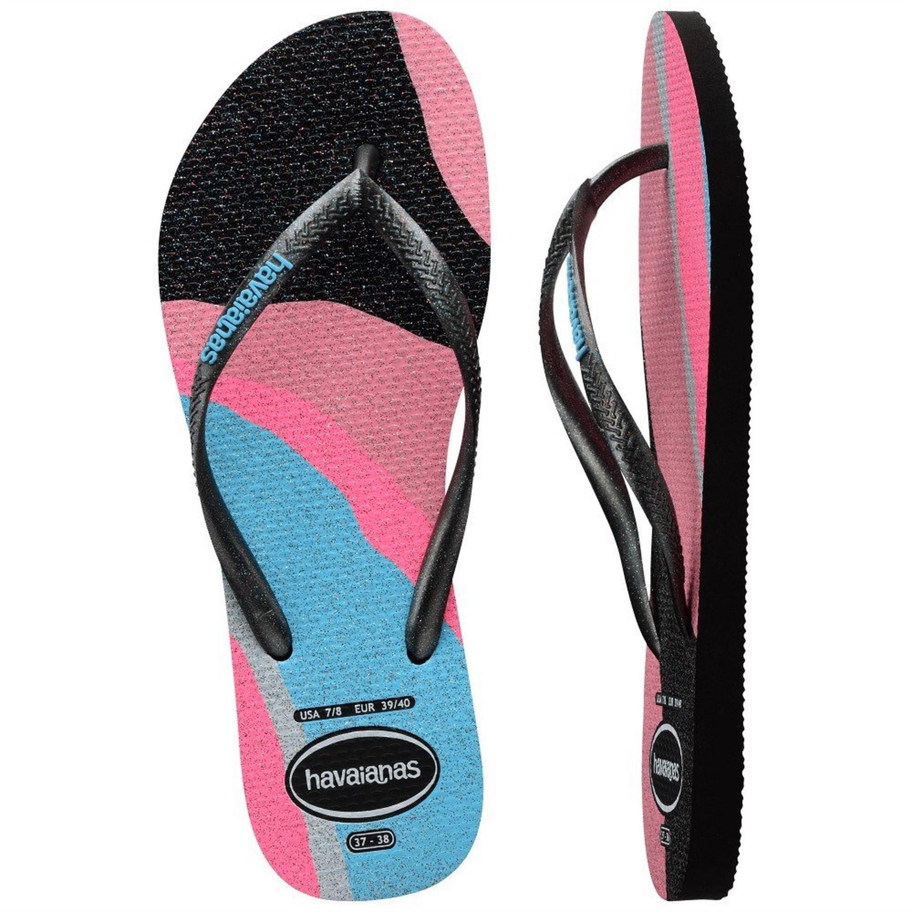 Havaianas Womens Hav. Slim Palette Glow Velvet Rose Flip Flops