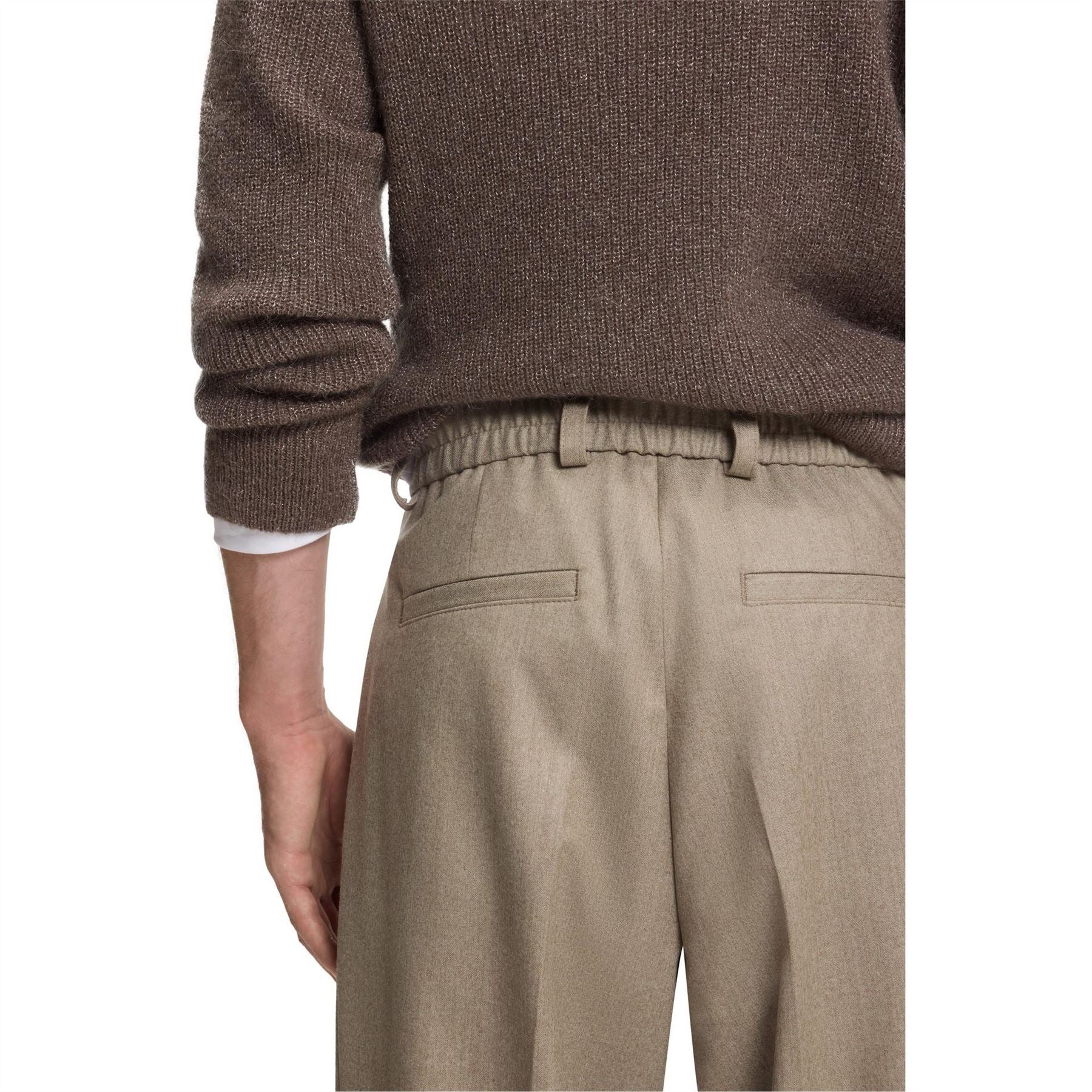 Boss HBB Double Breasted Full Length Wide Leg Trousers