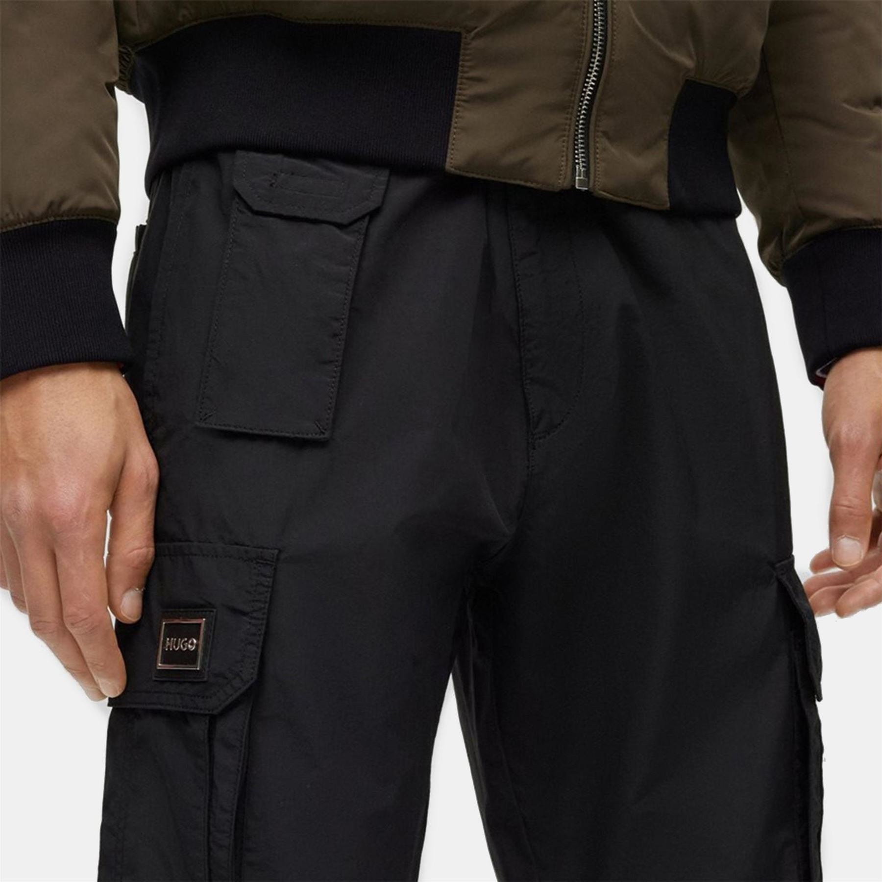 Hugo Gale232 Solid Patterned Cargo Pants