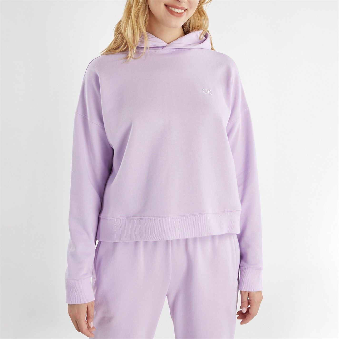 Calvin Klein Golf Cropped Relaxed Fit Drop Shoulder Hoodie