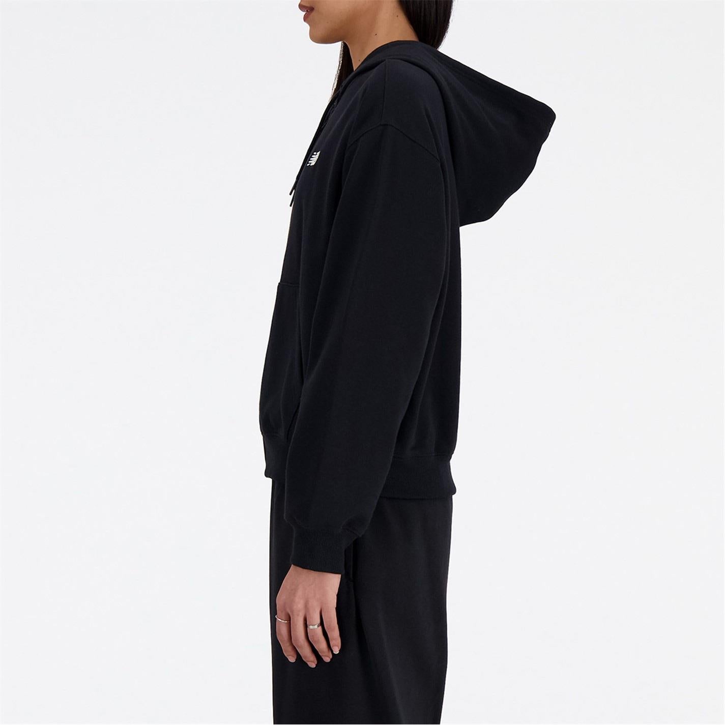 New Balance Full-Zip Hooded Relaxed Fit Sweatshirt