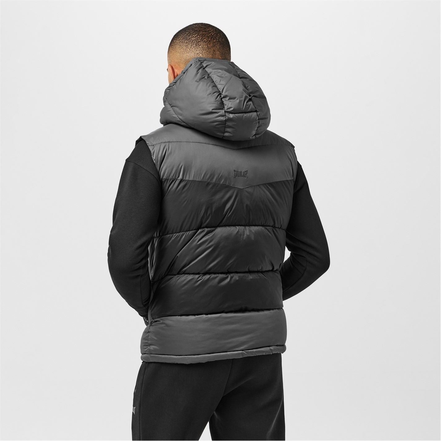 Everlast Tech Hooded Zipped Pocket Color Block Gilet